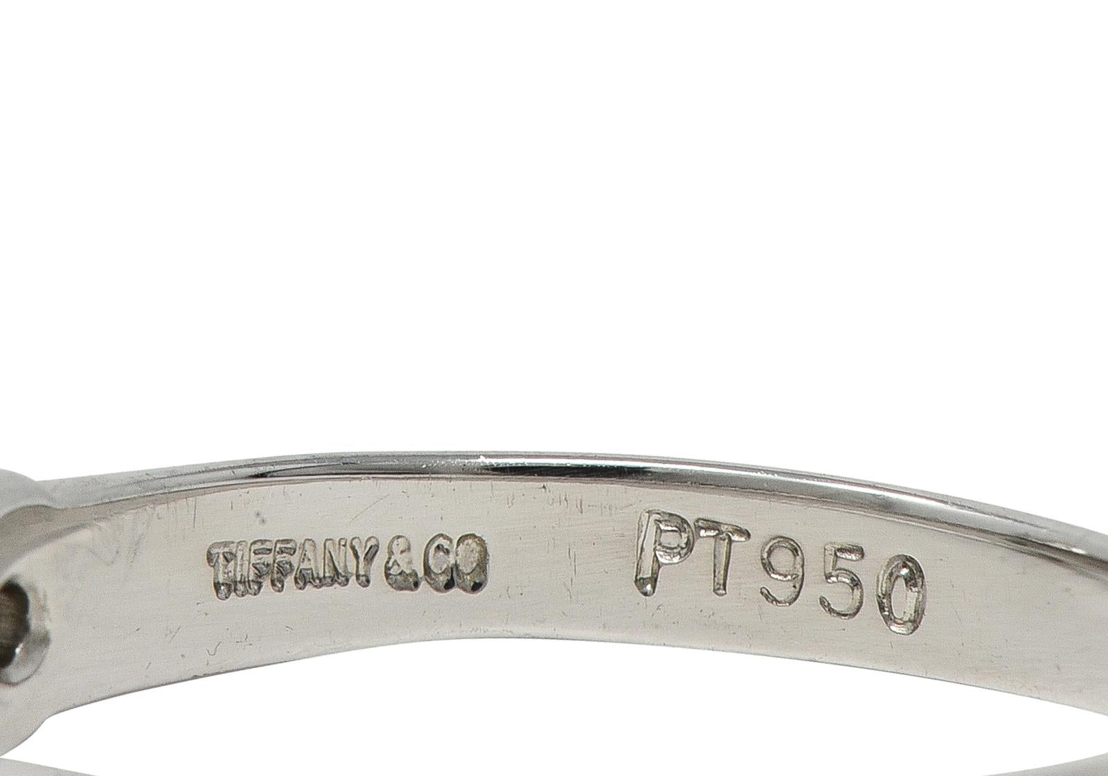 Tiffany & Co. Brilliant Diamond Platinum Contemporary Solitaire Engagement Ring