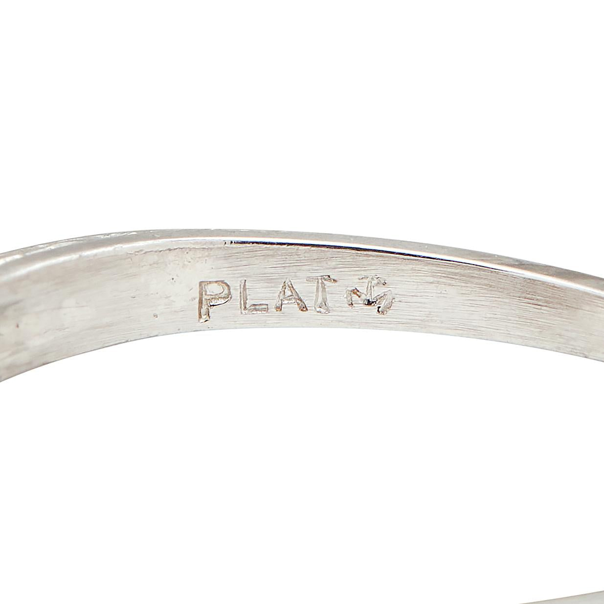 Maurice Tishman Art Deco 0.40 CTW Diamond Platinum Vintage Engagement Ring