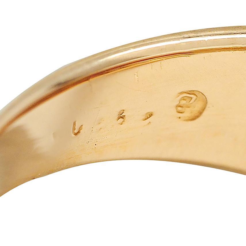 Oscar Heyman 1980's Ruby Diamond 18 Karat Yellow Gold Vintage Channel Band Ring