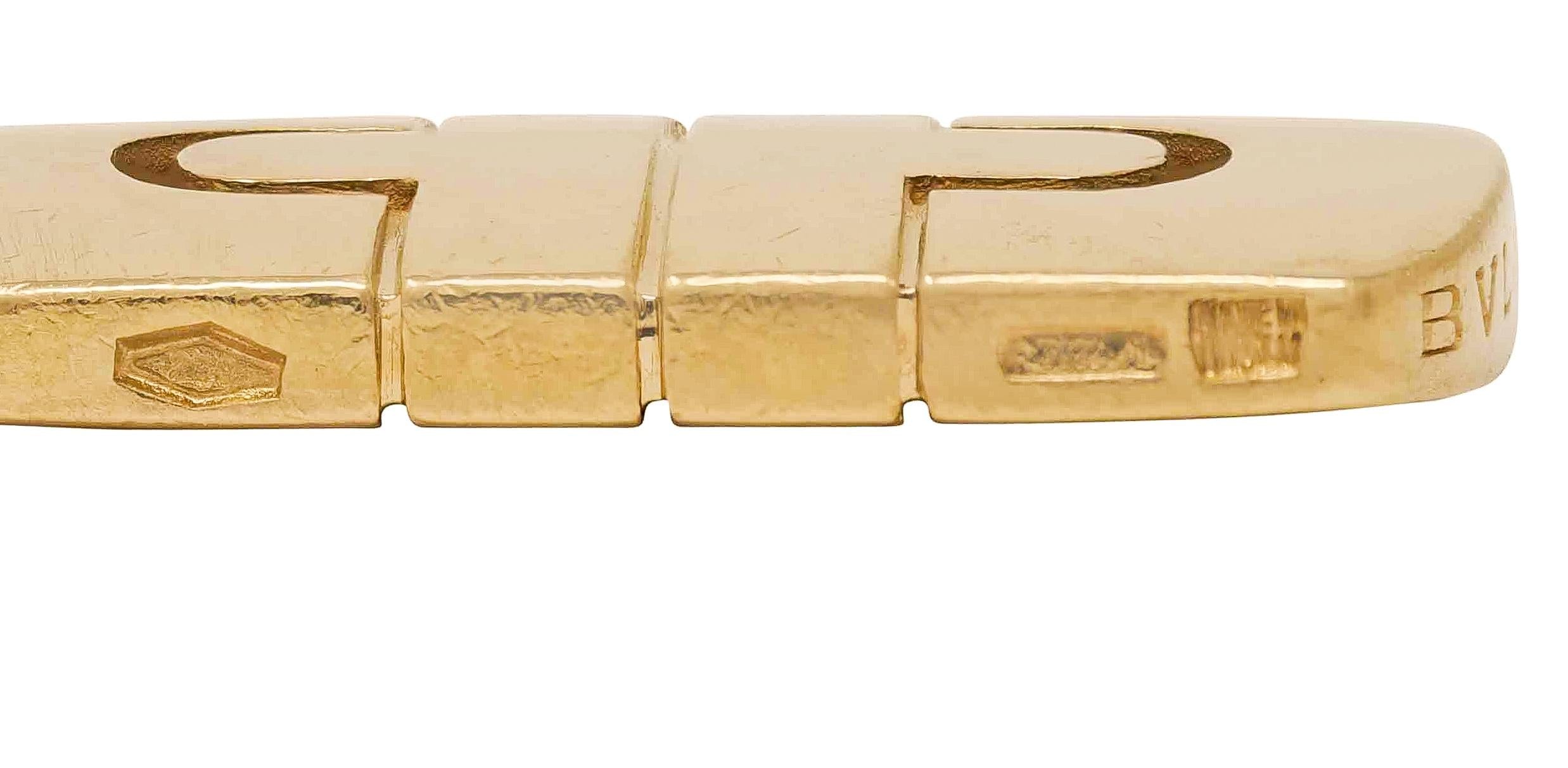 Bulgari 1990's 18 Karat Yellow Gold Vintage Parentesi Pendant Charm