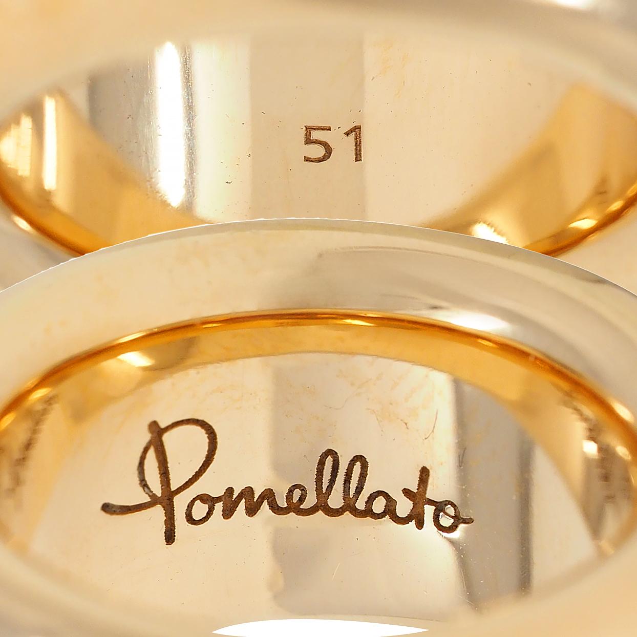 Pomellato Diamond 18 Karat Gold Contemporary Iconica Puffy Band Ring