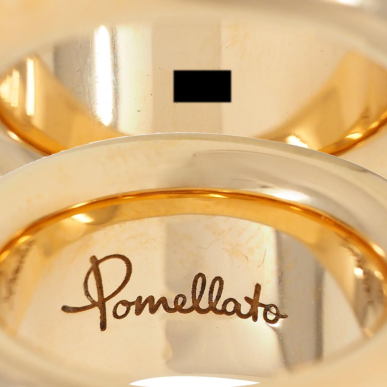 Pomellato Diamond 18 Karat Gold Contemporary Iconica Puffy Band Ring