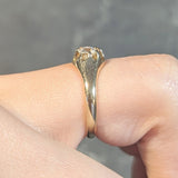 Victorian 0.35 CTW Old European Cut Diamond 14 Karat Yellow Gold Belcher Solitaire Engagement Ring Wilson's Estate Jewelry