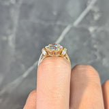 Vintage 1.90 CTW Old European Cut Diamond 18 Karat Gold Engagement Ring GIA