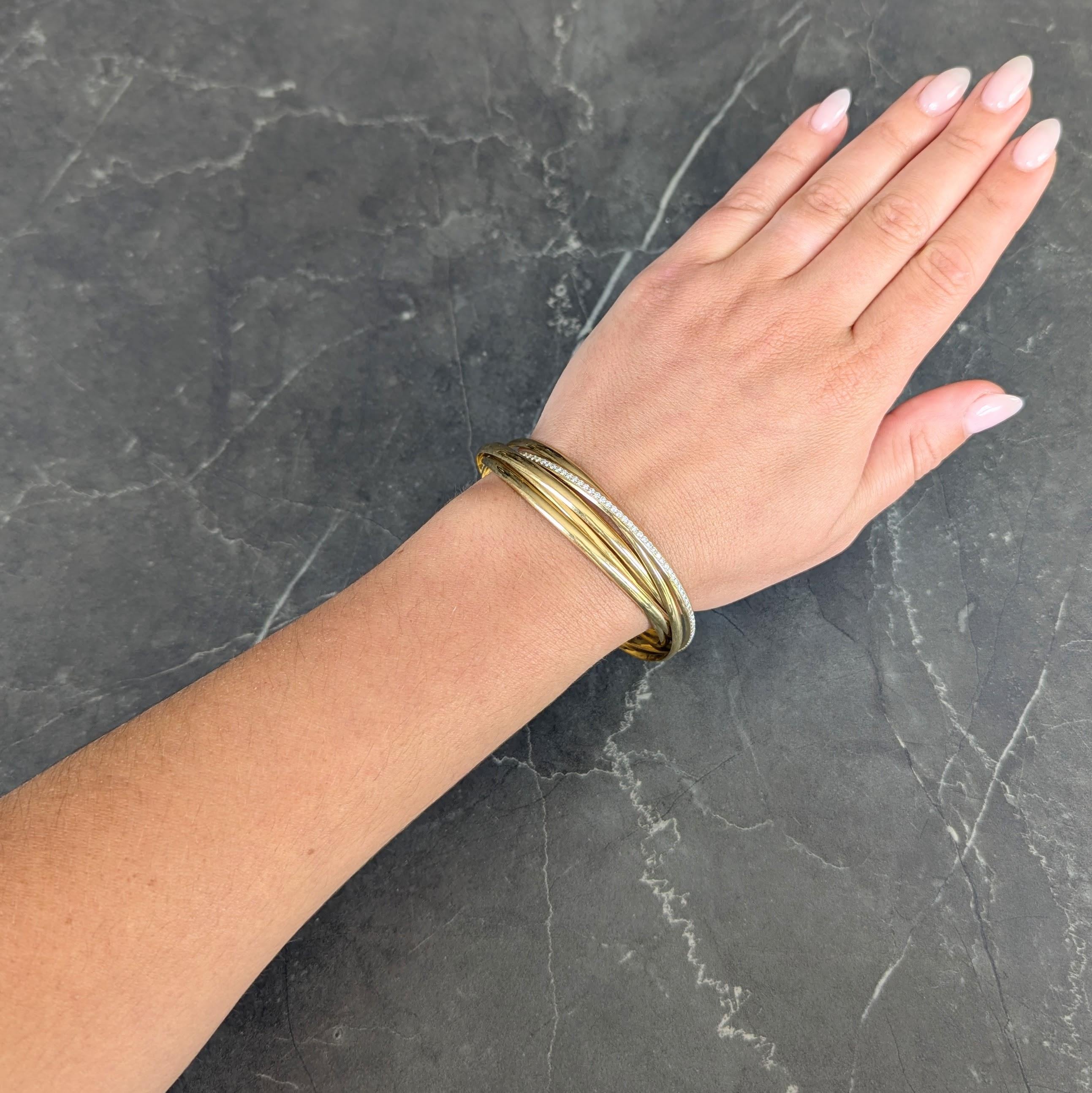 Paloma Picasso Tiffany & Co. 18K Gold Vintage Melody Rolling Bangle Bracelet