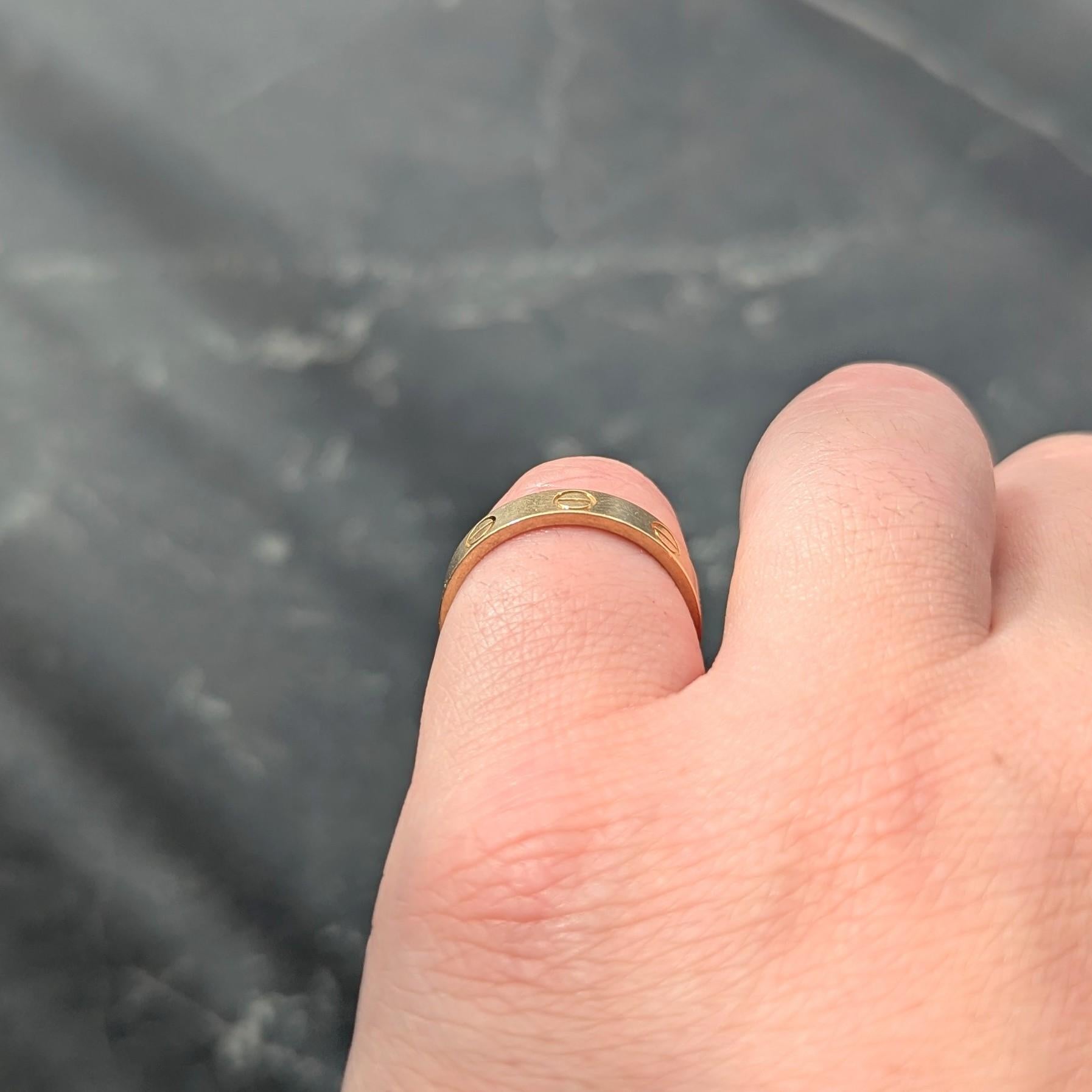 Cartier Contemporary 18 Karat Yellow Gold High Love Unisex Band Ring