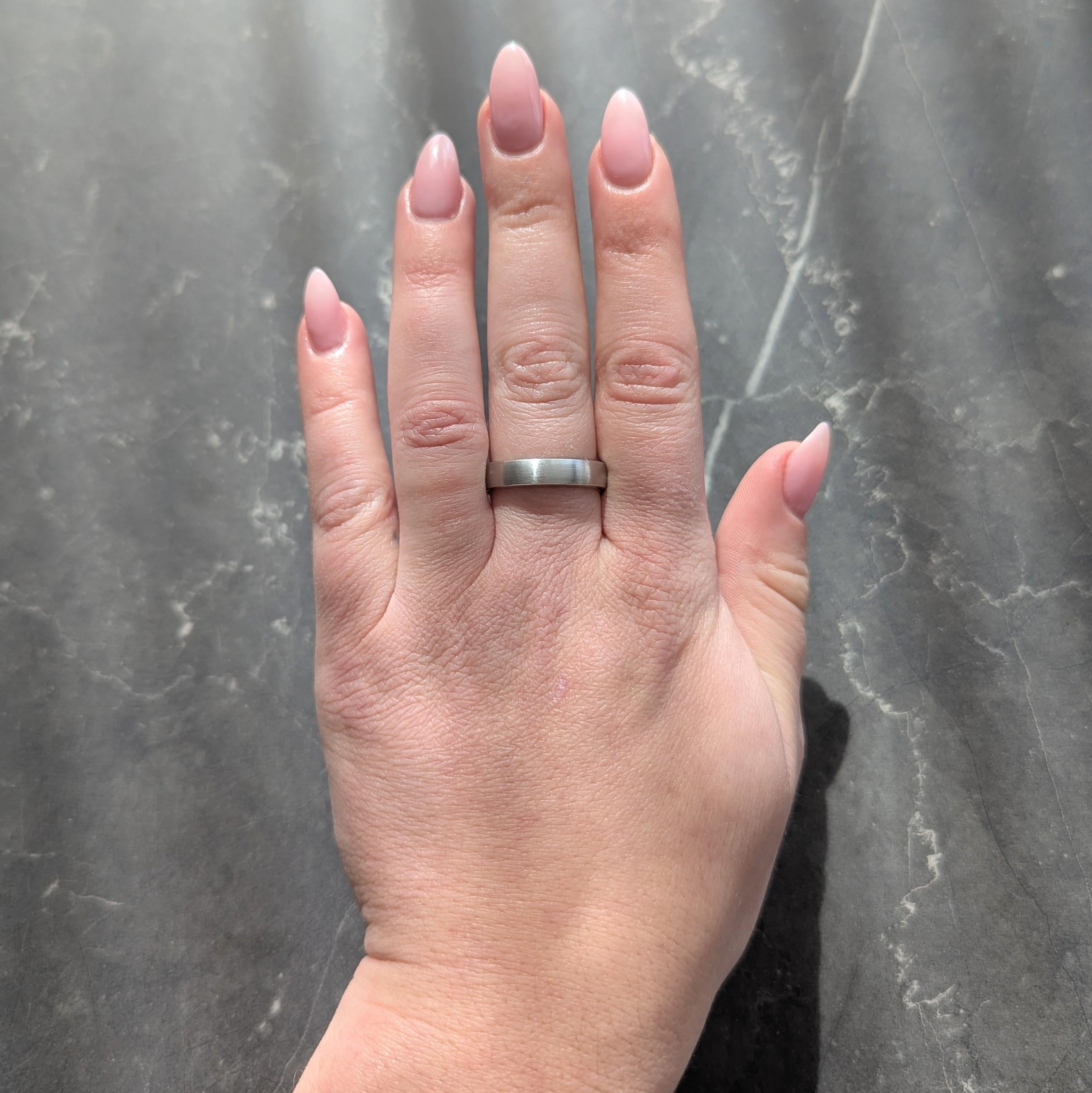 Tiffany & Co. 2000's Platinum Wedding Band Ring