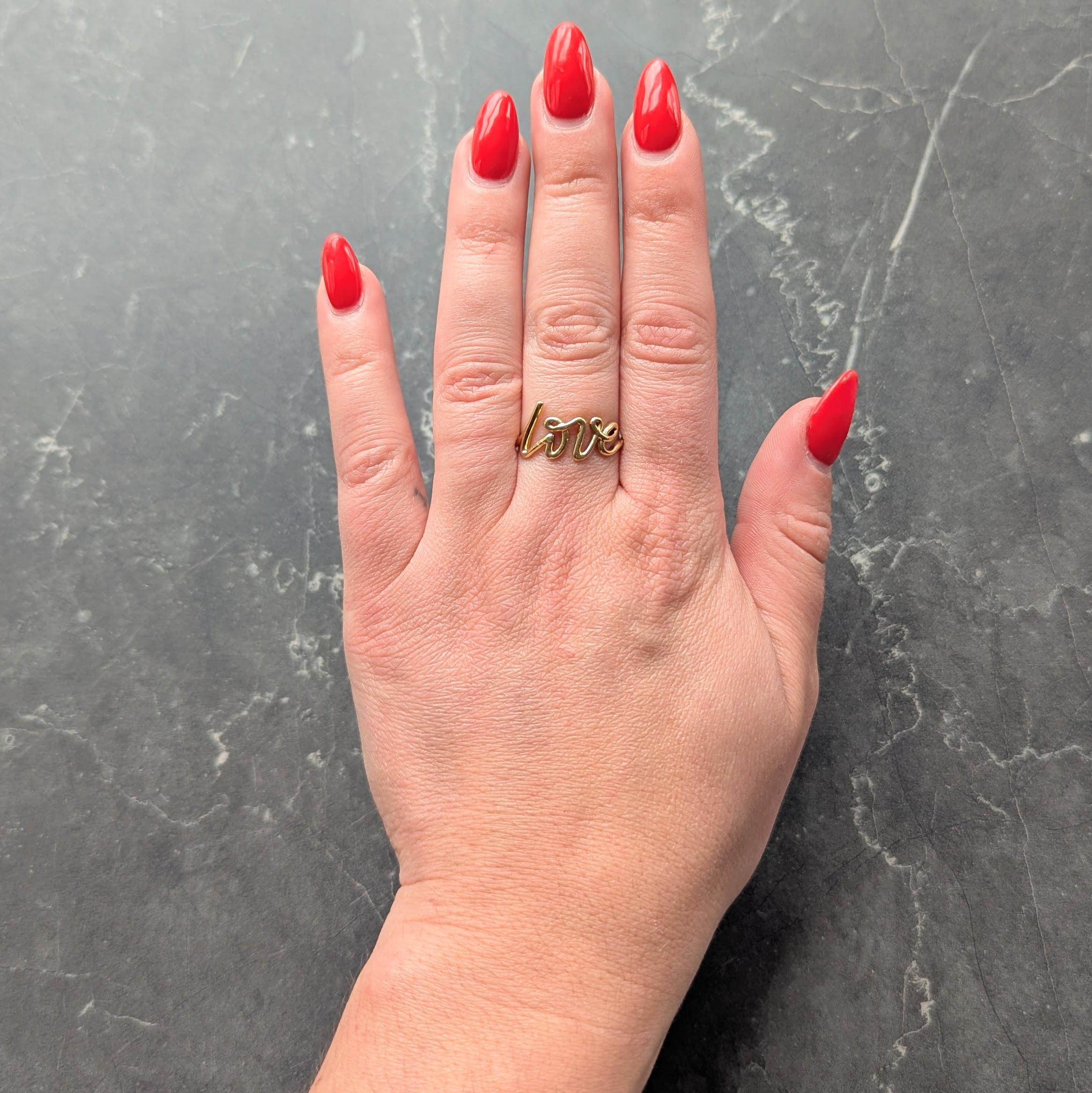 Tiffany & Co. Paloma Picasso Contemporary 18 Karat Yellow Gold Love Band Ring