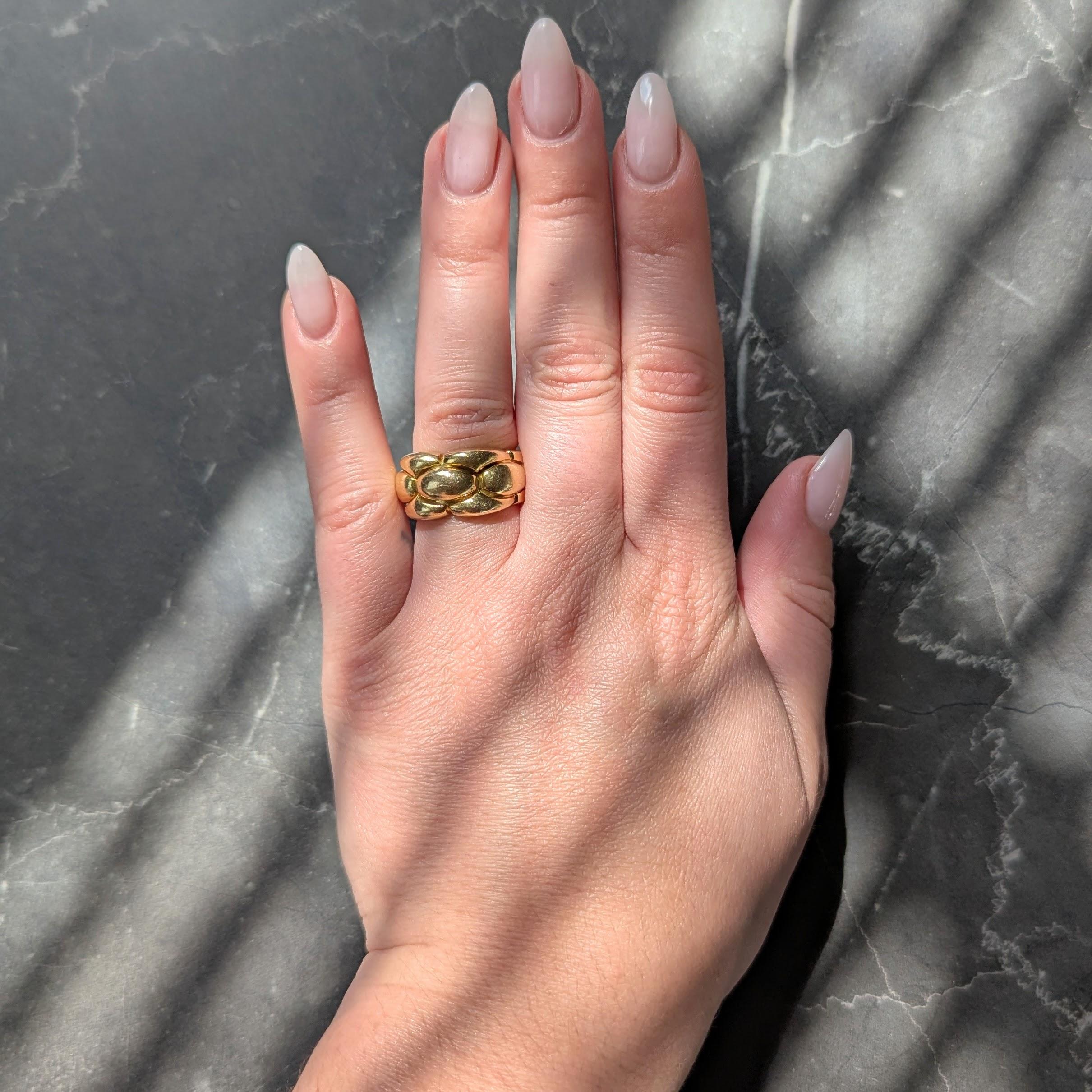 Cartier 1989 18 Karat Yellow Gold Vintage Braid Band Ring