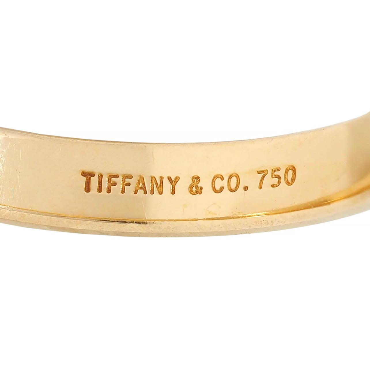 Tiffany & Co. 18 Karat Yellow Gold Contemporary Forever Wedding Band Ring