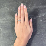 Art Deco French 2.21 CTW Old European Diamond Platinum Engagement Ring GIA