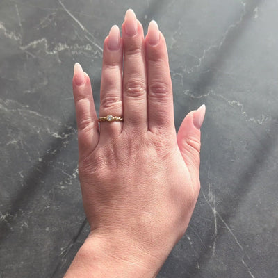 Tiffany & Co. 1990's Diamond 18 Karat Yellow Gold Vintage Twisted Rope Band Ring