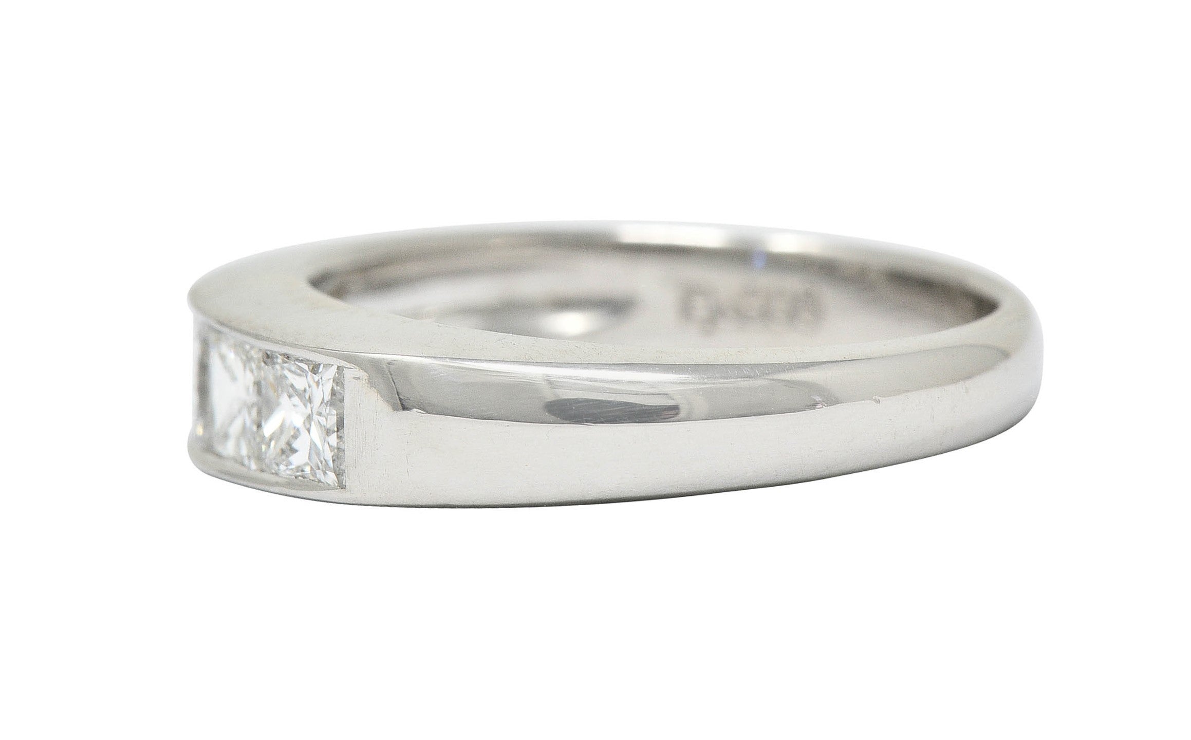 Modern 1.02 CTW Princess Diamond Platinum Channel Band RingRing - Wilson's Estate Jewelry