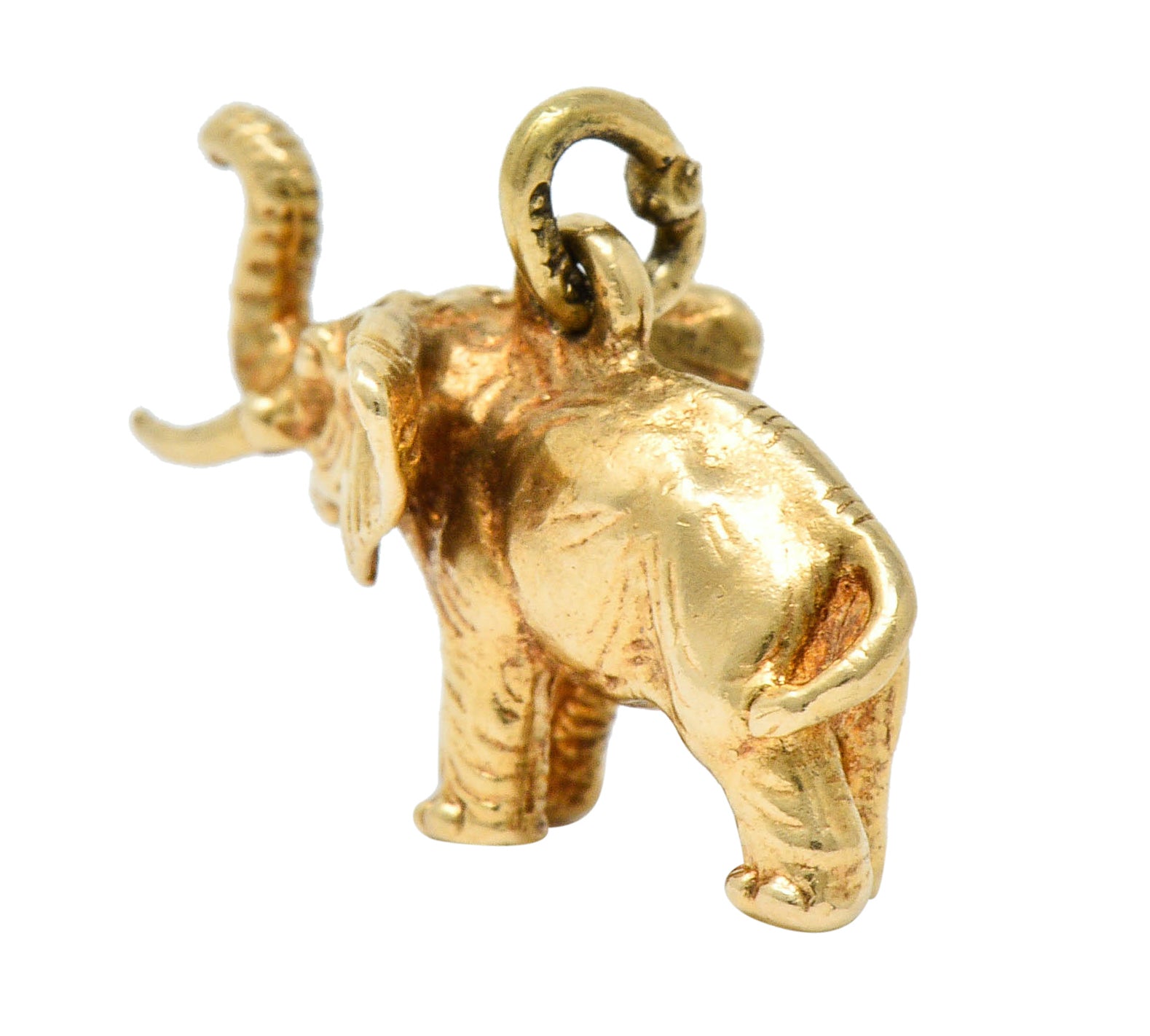 Sloan & Co. Retro 14 Karat Gold Elephant Charmcharm - Wilson's Estate Jewelry