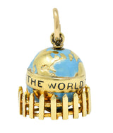 Sloan & Co. Retro 14 Karat Gold Globe Charmcharm - Wilson's Estate Jewelry