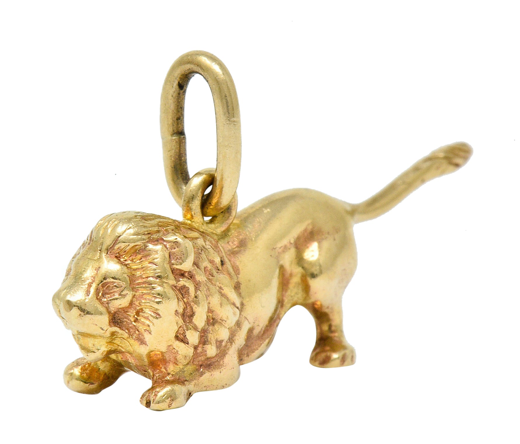 Tiffany & Co. Retro 14 Karat Gold Lion Charmcharm - Wilson's Estate Jewelry