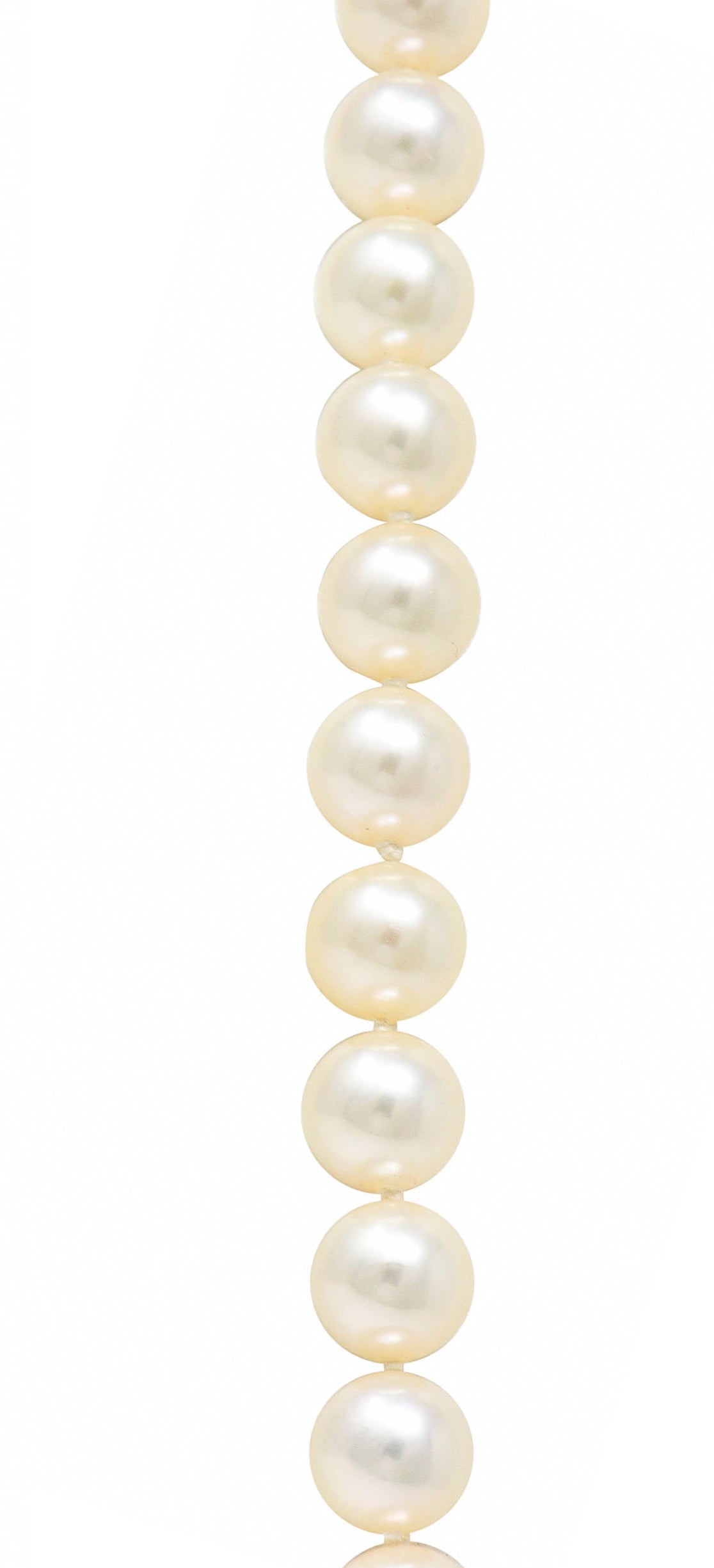 Mikimoto Cultured Pearl 18 Karat Gold Matinee Strand NecklaceNecklace - Wilson's Estate Jewelry