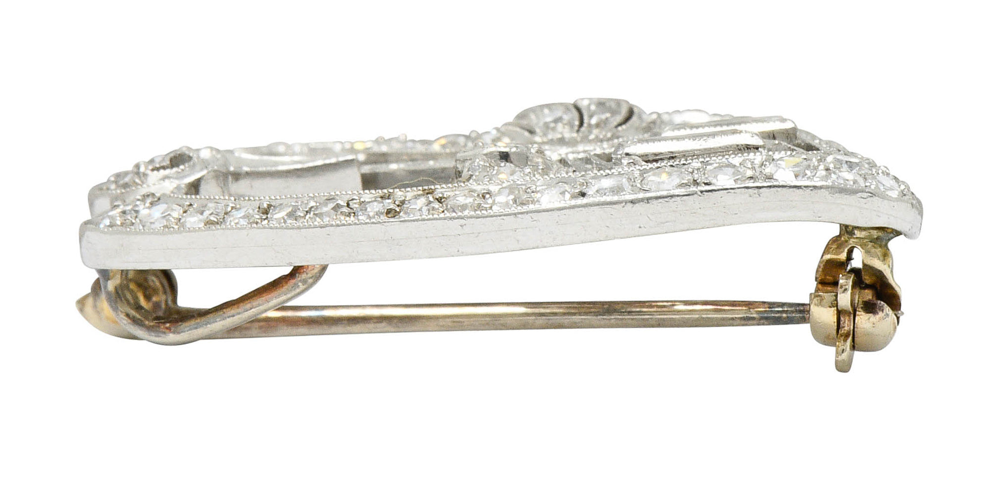 Art Deco 2.00 CTW Diamond Platinum Swan Brooch Pendant Circa 1930sBrooch - Wilson's Estate Jewelry