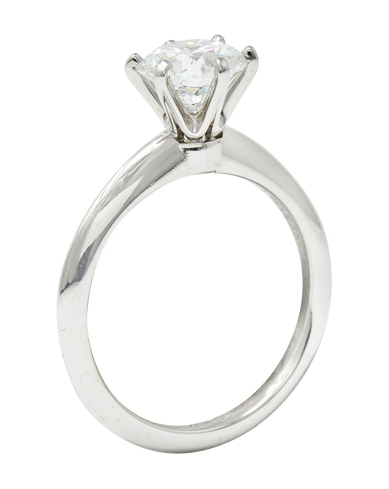 Tiffany & Co. 1.38 CTW Diamond Platinum Solitaire Engagement RingRing - Wilson's Estate Jewelry