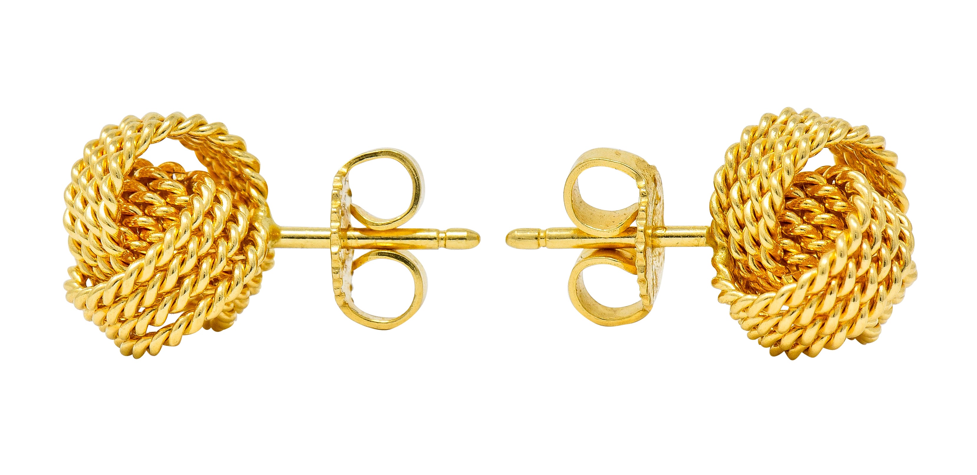 Tiffany & Co. 18 Karat Gold Tiffany Twist Knot Stud Earrings - Wilson's Estate Jewelry