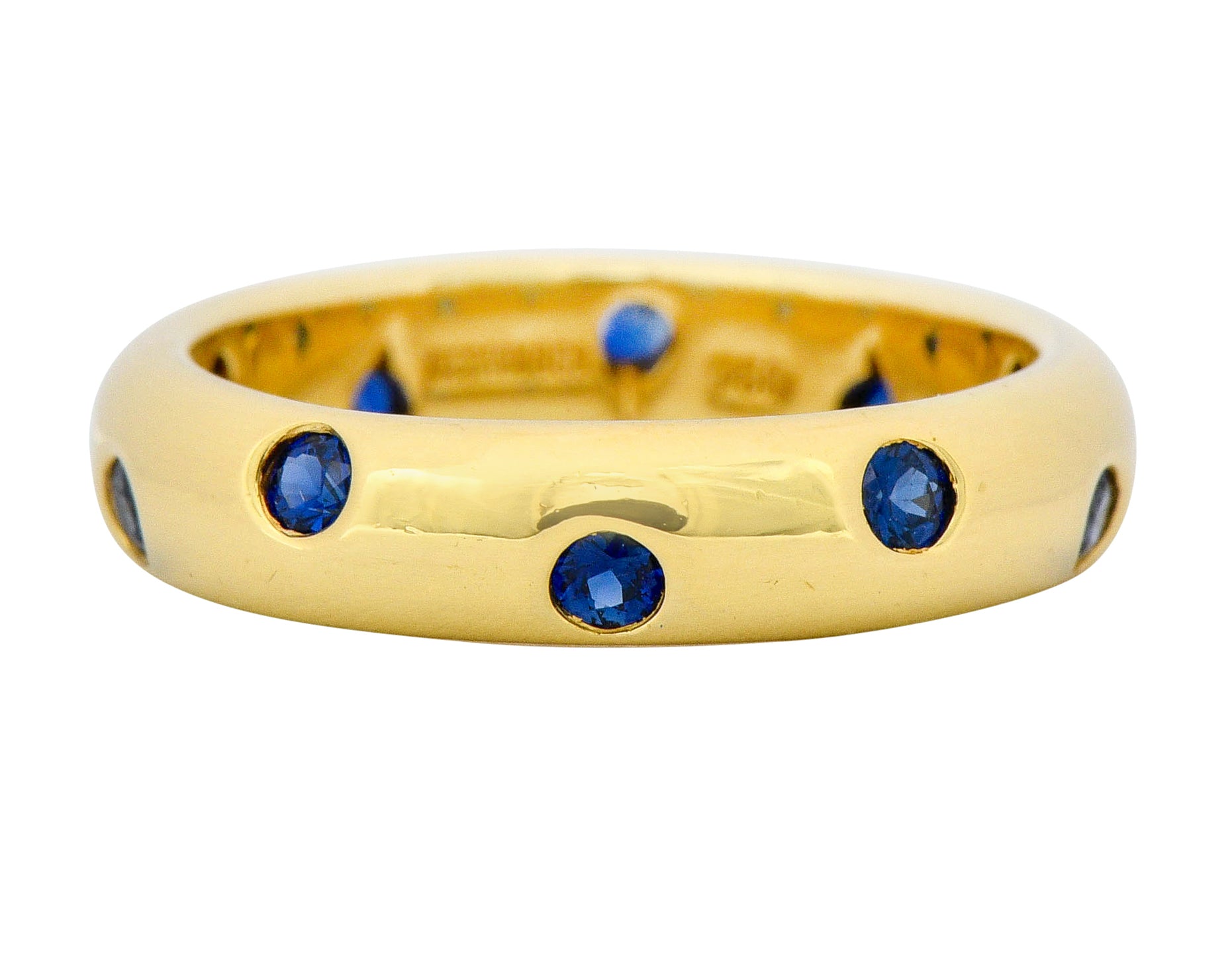 Tiffany & Co. 0.40 CTW Sapphire 18 Karat Gold Etoile Band Ring - Wilson's Estate Jewelry