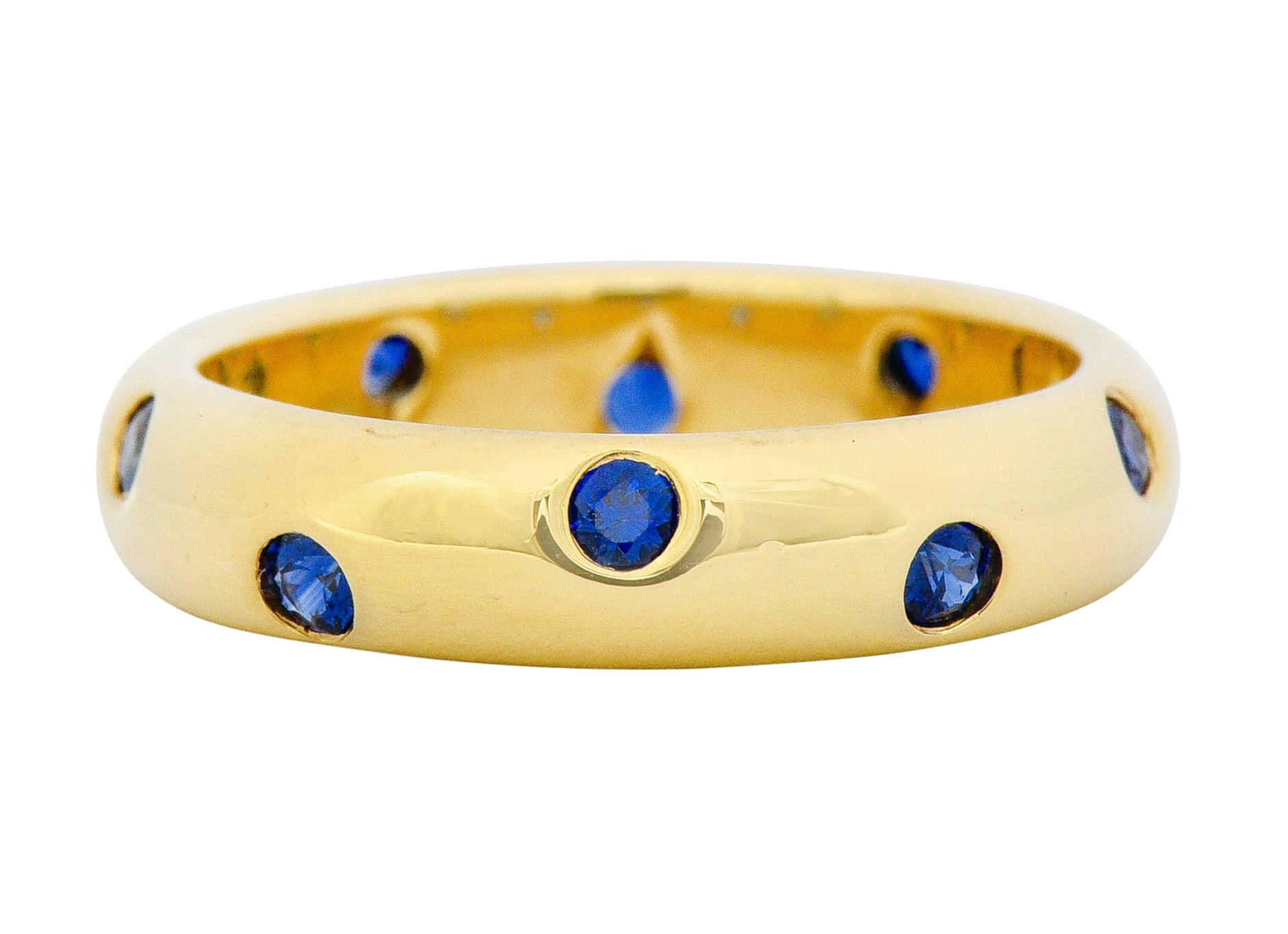 Tiffany & Co. 0.40 CTW Sapphire 18 Karat Gold Etoile Band Ring - Wilson's Estate Jewelry