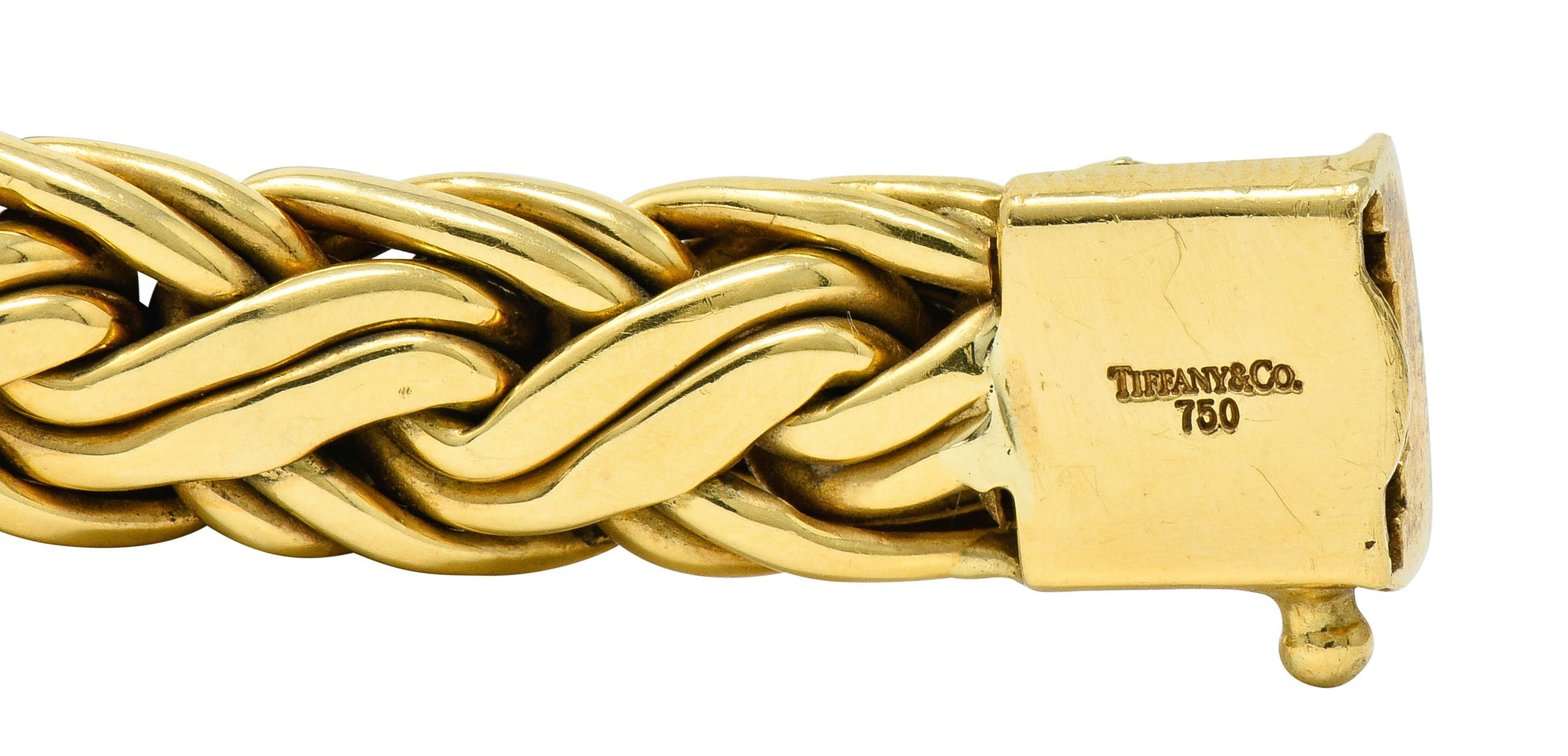 Tiffany & Co. 1980's Vintage 18 Karat Gold Wheat Chain Braceletbracelet - Wilson's Estate Jewelry