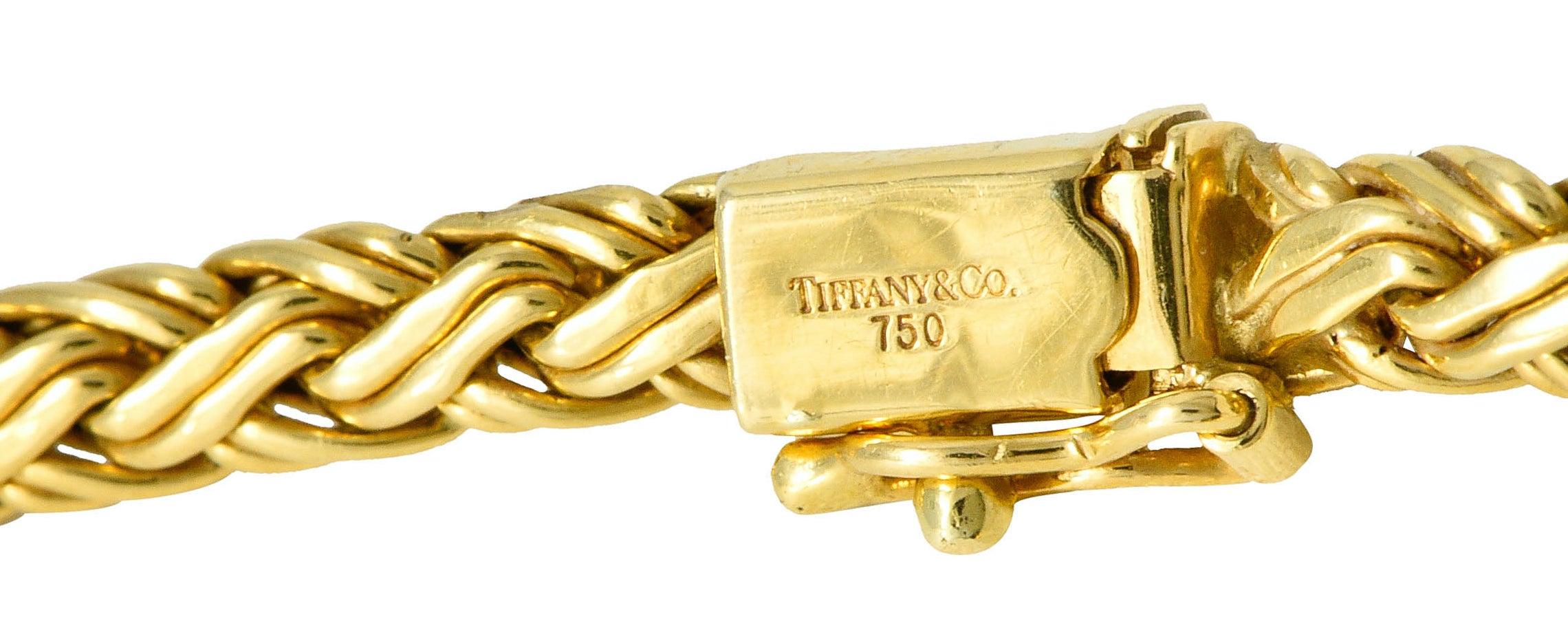 Tiffany & Co. 1980's Vintage 18 Karat Gold Wheat Chain Collar NecklaceNecklace - Wilson's Estate Jewelry