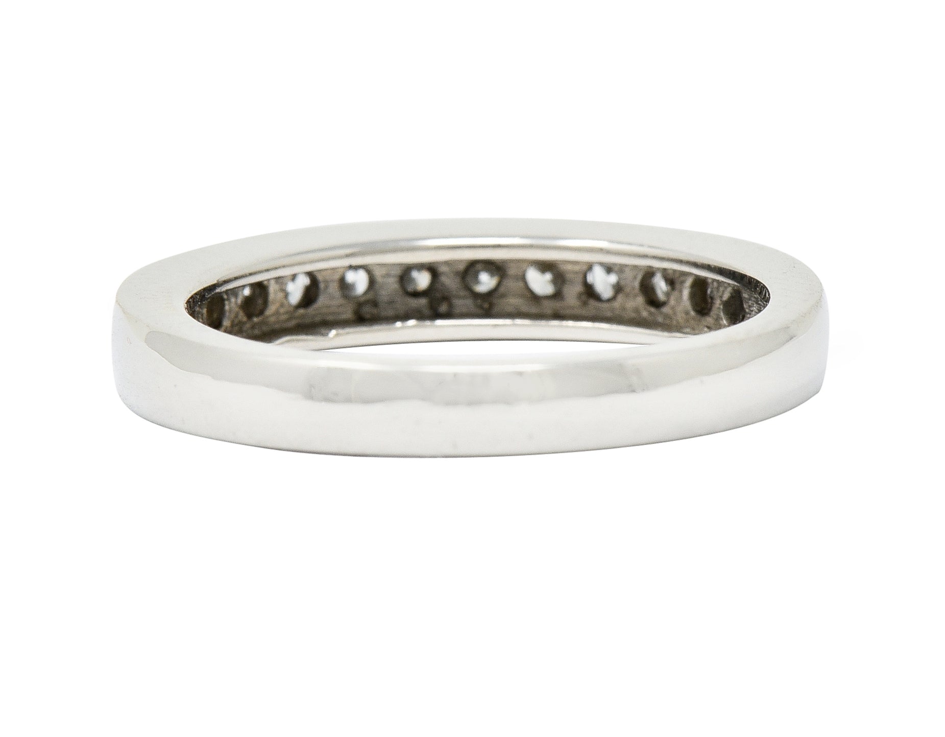 Contemporary 0.40 CTW Diamond Platinum Anniversary Band Ring - Wilson's Estate Jewelry