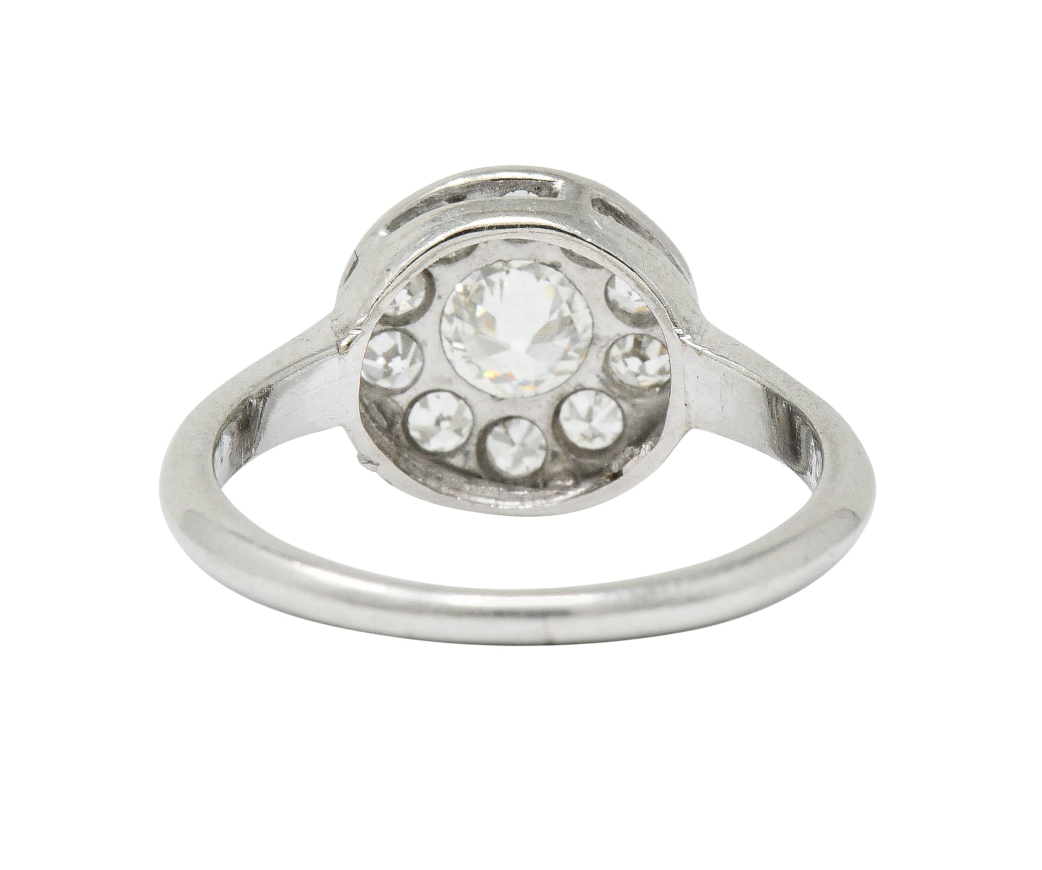 Art Deco Diamond Platinum Cluster Ring Circa 1930Ring - Wilson's Estate Jewelry