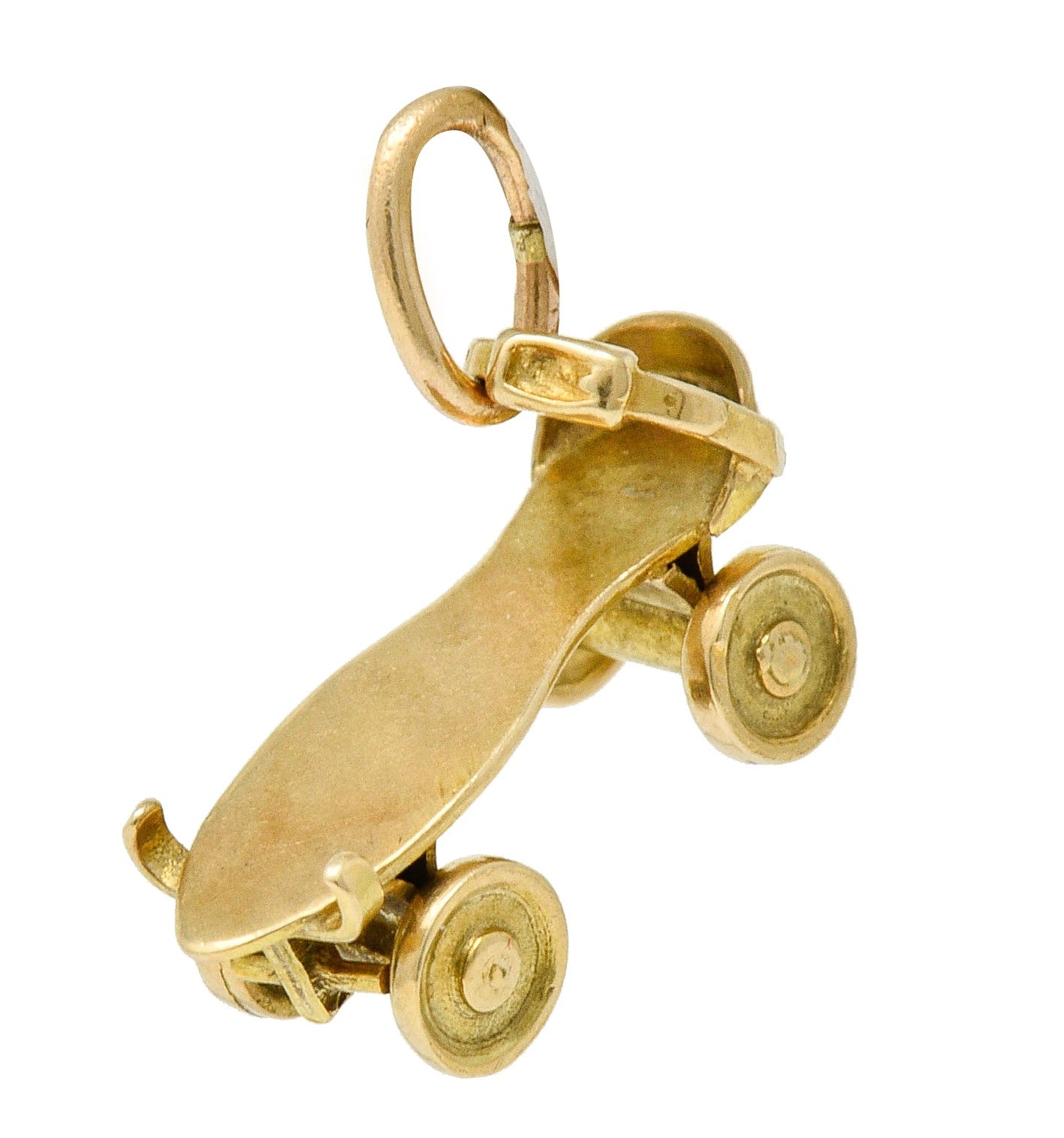 Retro 14 Karat Gold Roller Skate Charm Circa 1940charm - Wilson's Estate Jewelry