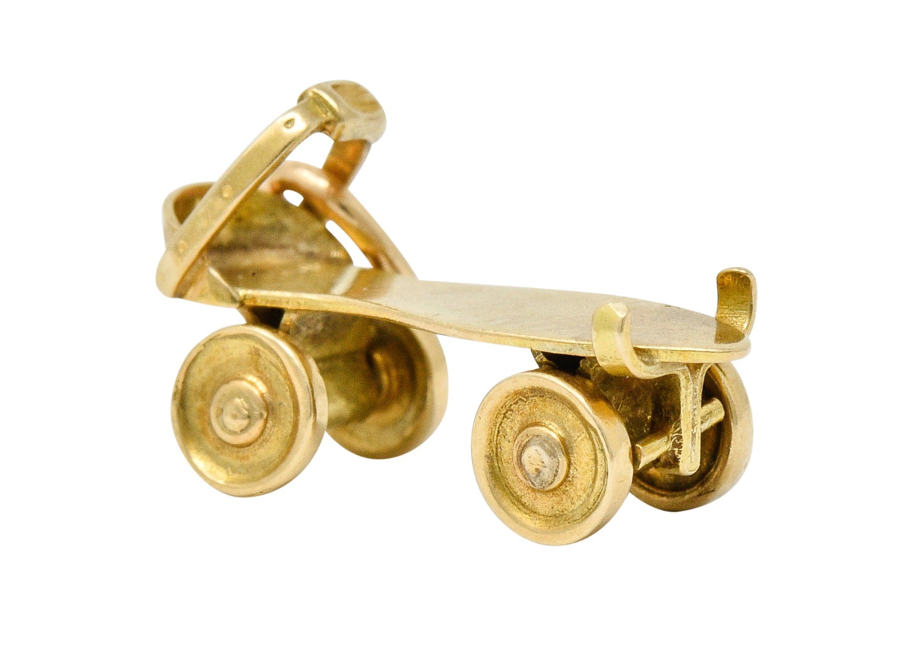 Retro 14 Karat Gold Roller Skate Charm Circa 1940charm - Wilson's Estate Jewelry