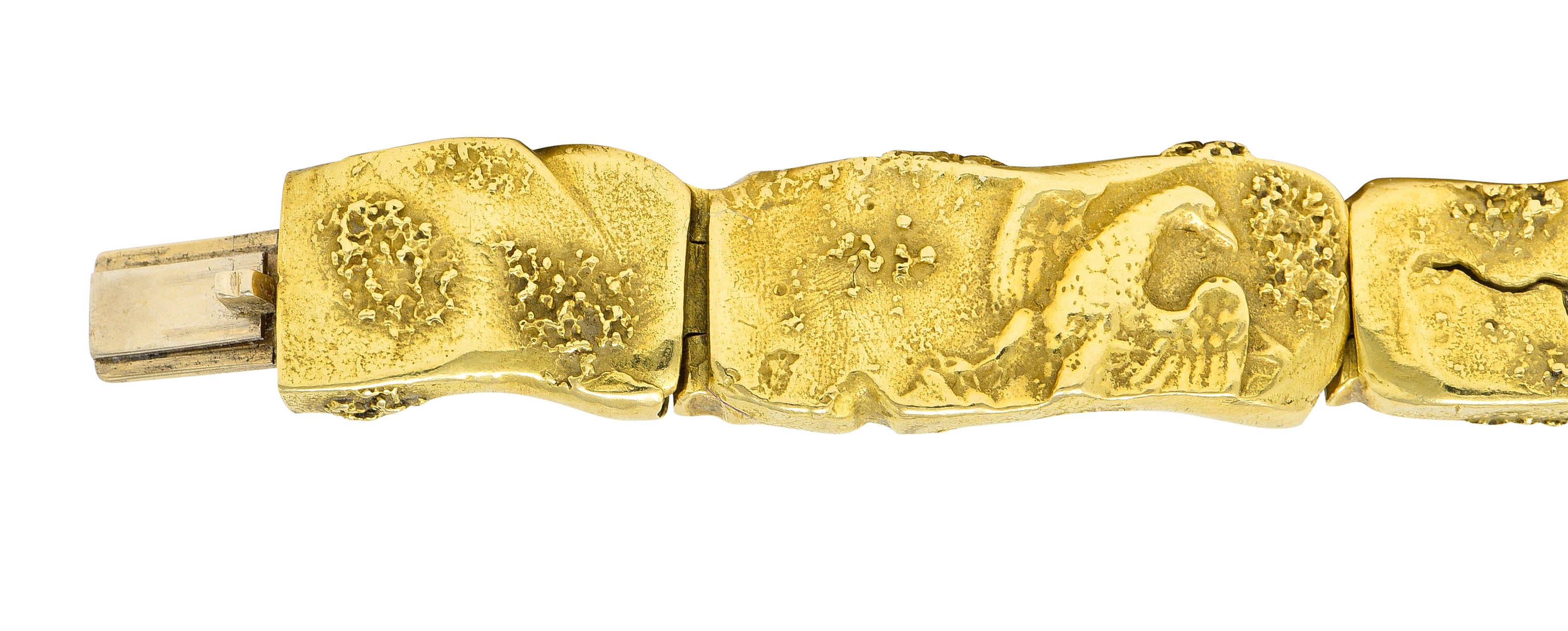 .11111 SeidenGang Peridot Diamond 18 Karat Gold Platinum Odyssey Braceletbracelet - Wilson's Estate Jewelry