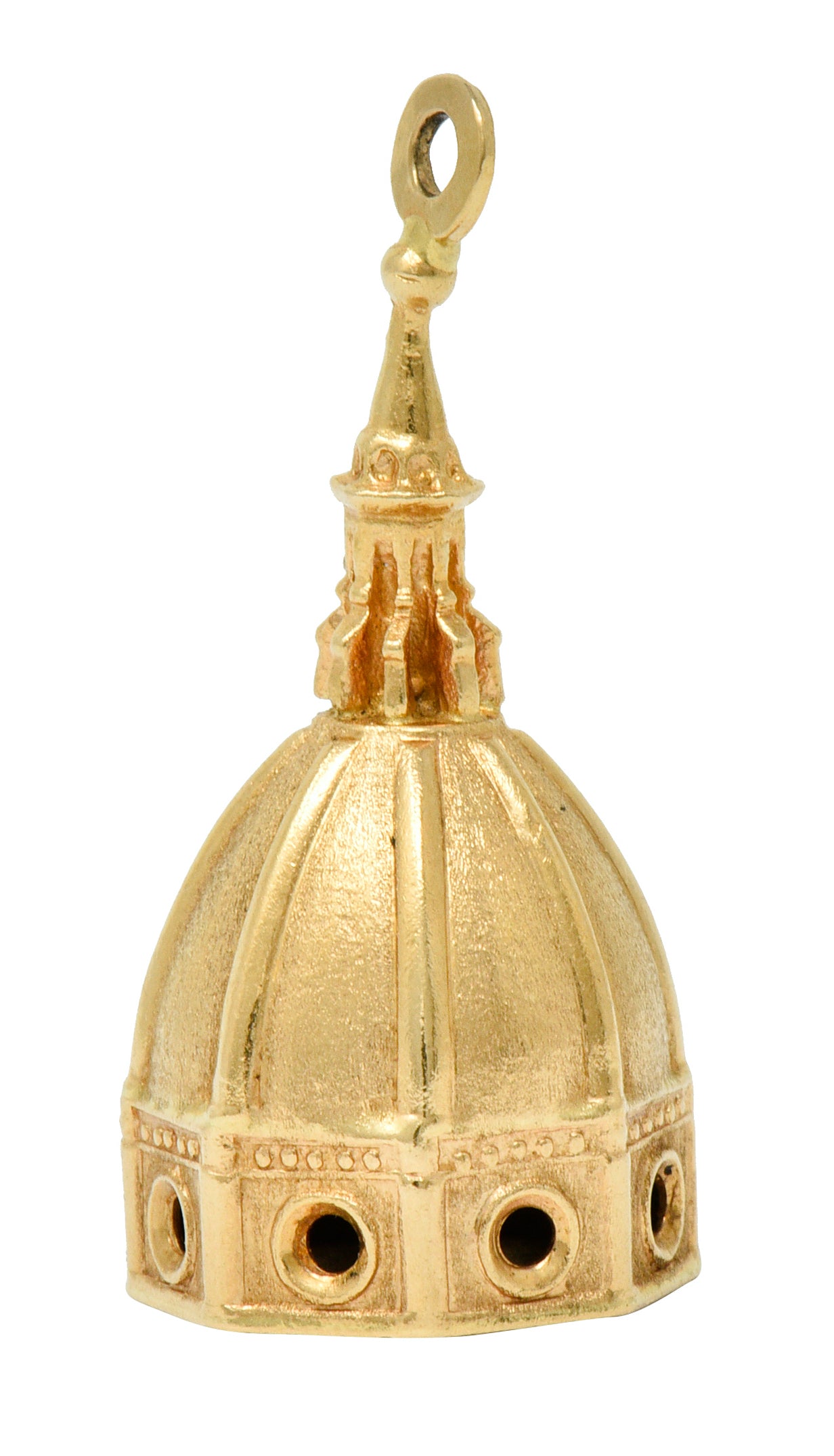 UnoAErre Vintage 18 Karat Gold Florentine Duomo Basilica Charmcharm - Wilson's Estate Jewelry