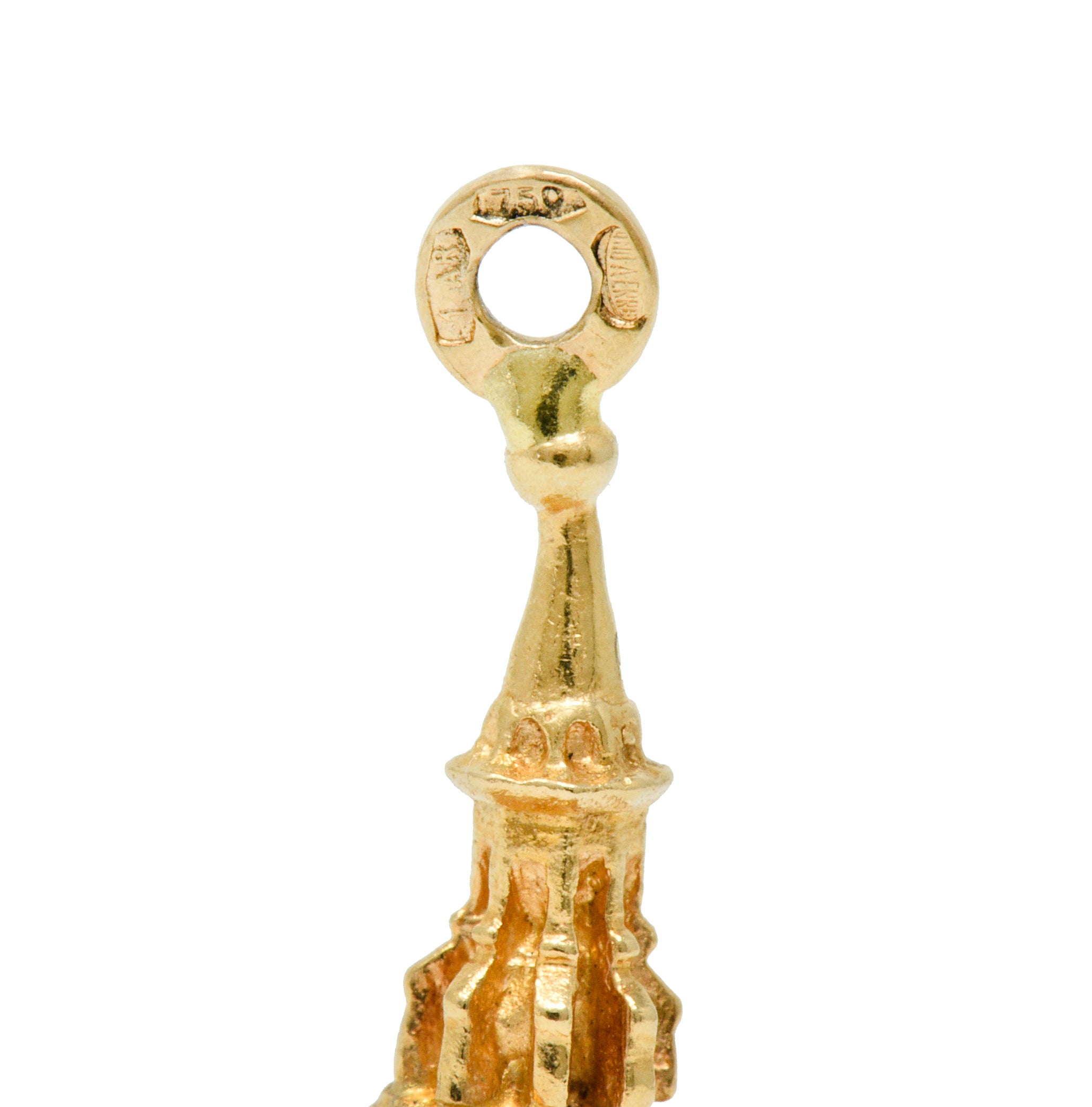 UnoAErre Vintage 18 Karat Gold Florentine Duomo Basilica Charmcharm - Wilson's Estate Jewelry