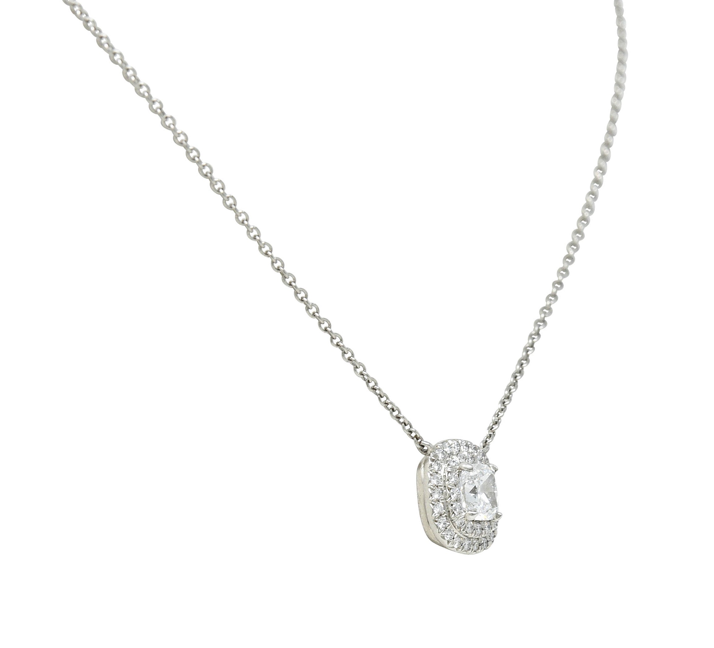 Tiffany & Co. 1.00 CTW Diamond Platinum Soleste Station NecklaceNecklace - Wilson's Estate Jewelry