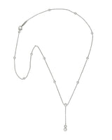 Tiffany & Co. Elsa Peretti 1.00 CTW Diamond Platinum Diamonds By The Yard Lariat NecklaceNecklace - Wilson's Estate Jewelry