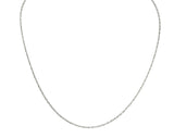 Contemporary 14 Karat White Gold 18 Inch Spiga Rope Chain NecklaceNecklace - Wilson's Estate Jewelry