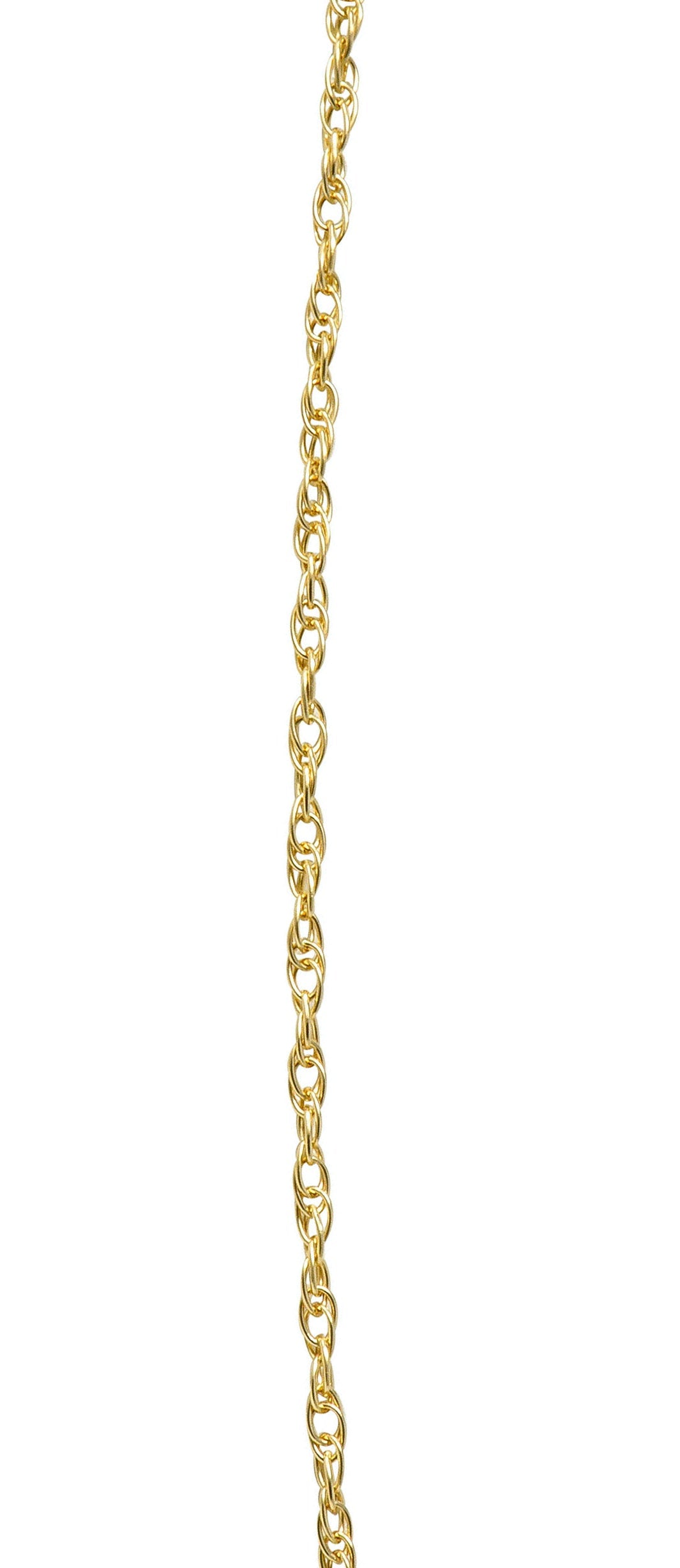 Contemporary 14 Karat Gold Spiga Rope Chain NecklaceNecklace - Wilson's Estate Jewelry