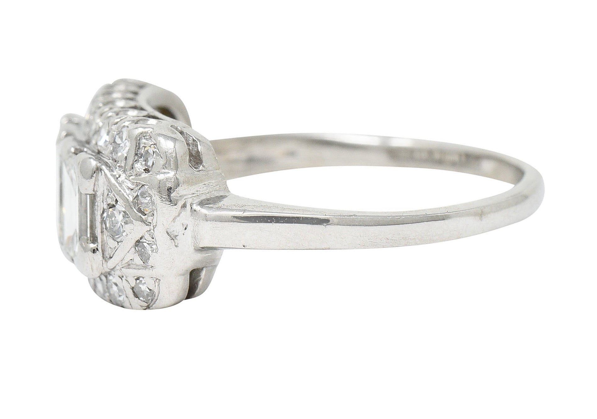 1950's Mid-Century 2.00 CTW Diamond Platinum Dinner RingRing - Wilson's Estate Jewelry