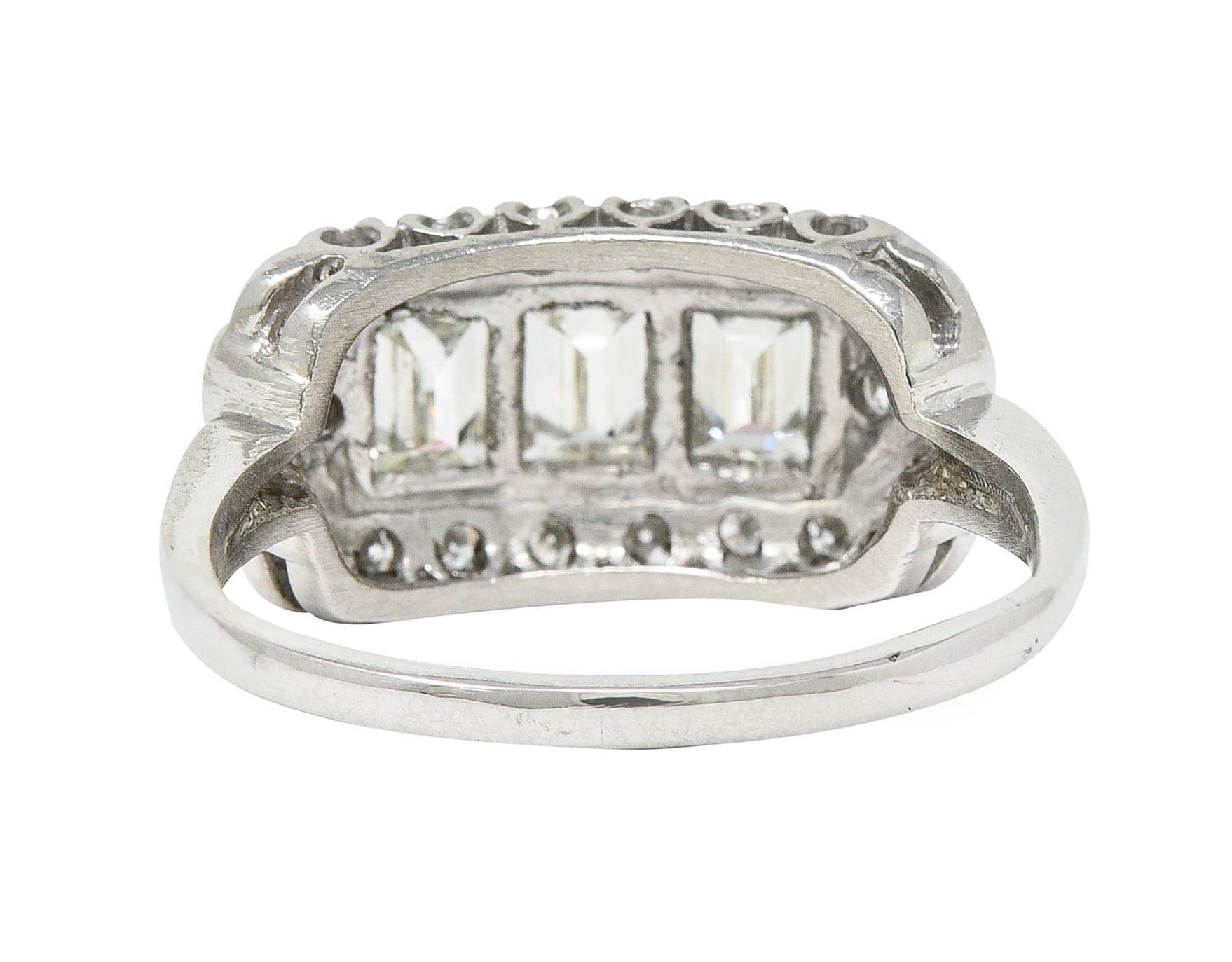 1950's Mid-Century 2.00 CTW Diamond Platinum Dinner RingRing - Wilson's Estate Jewelry