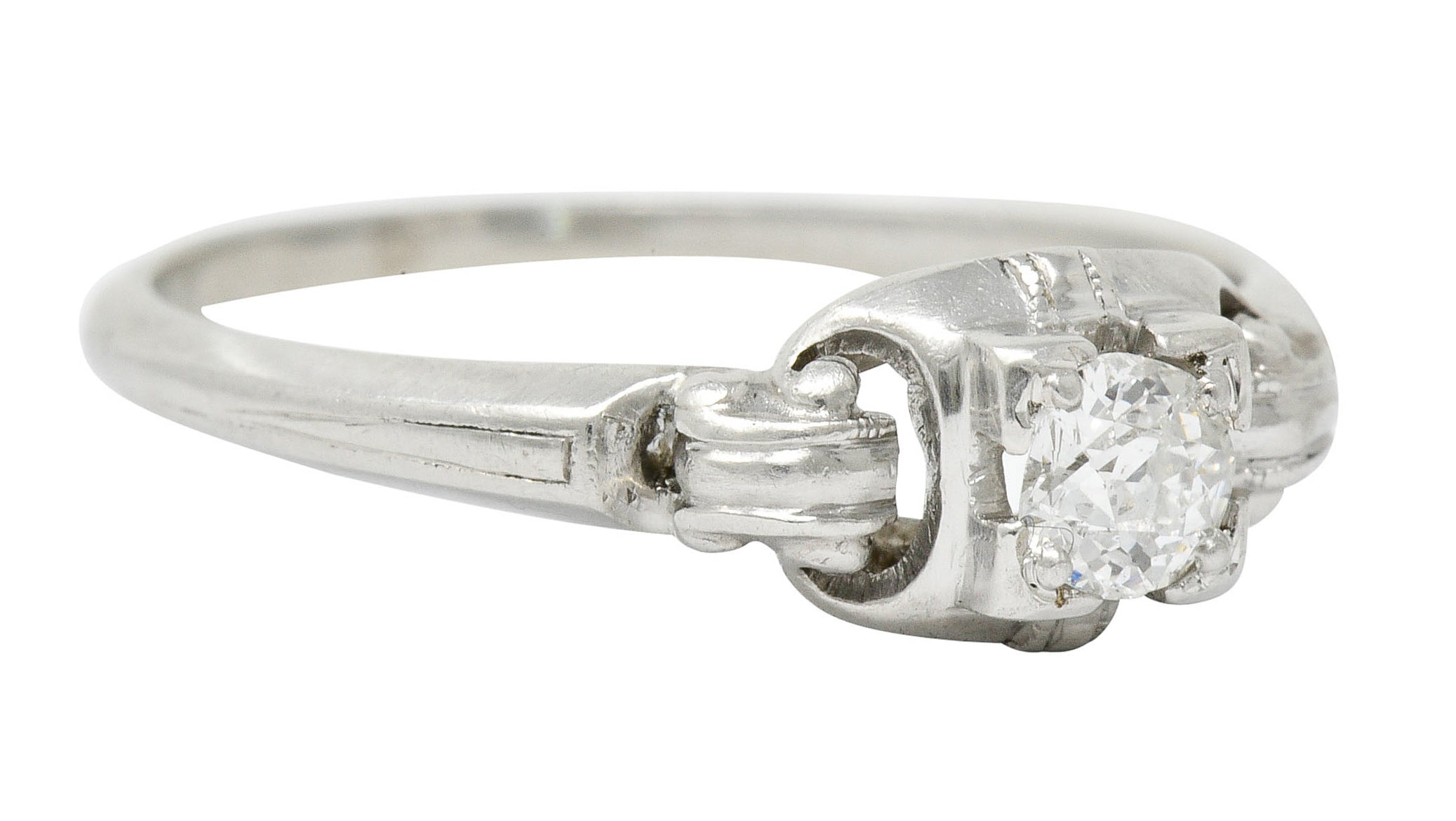 Granat Bros. Diamond Platinum Engagement Ring Circa 1930sRing - Wilson's Estate Jewelry