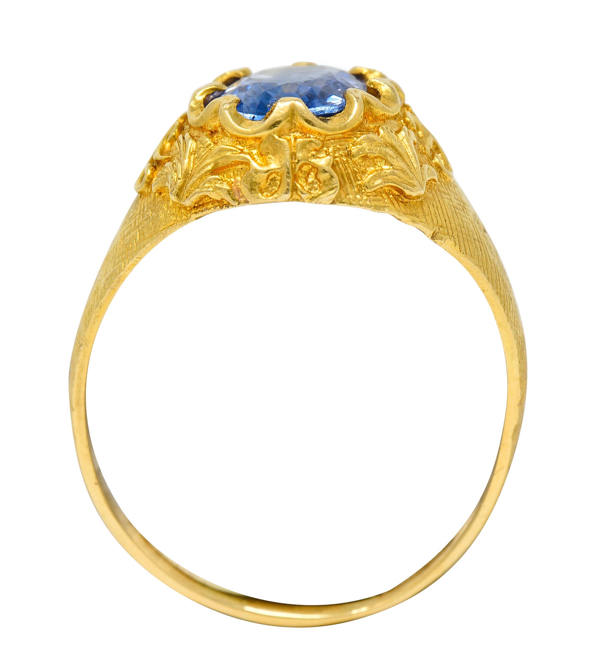 1962 Italian 1.50 CTW Sapphire 18 Karat Gold Gemstone RingRing - Wilson's Estate Jewelry