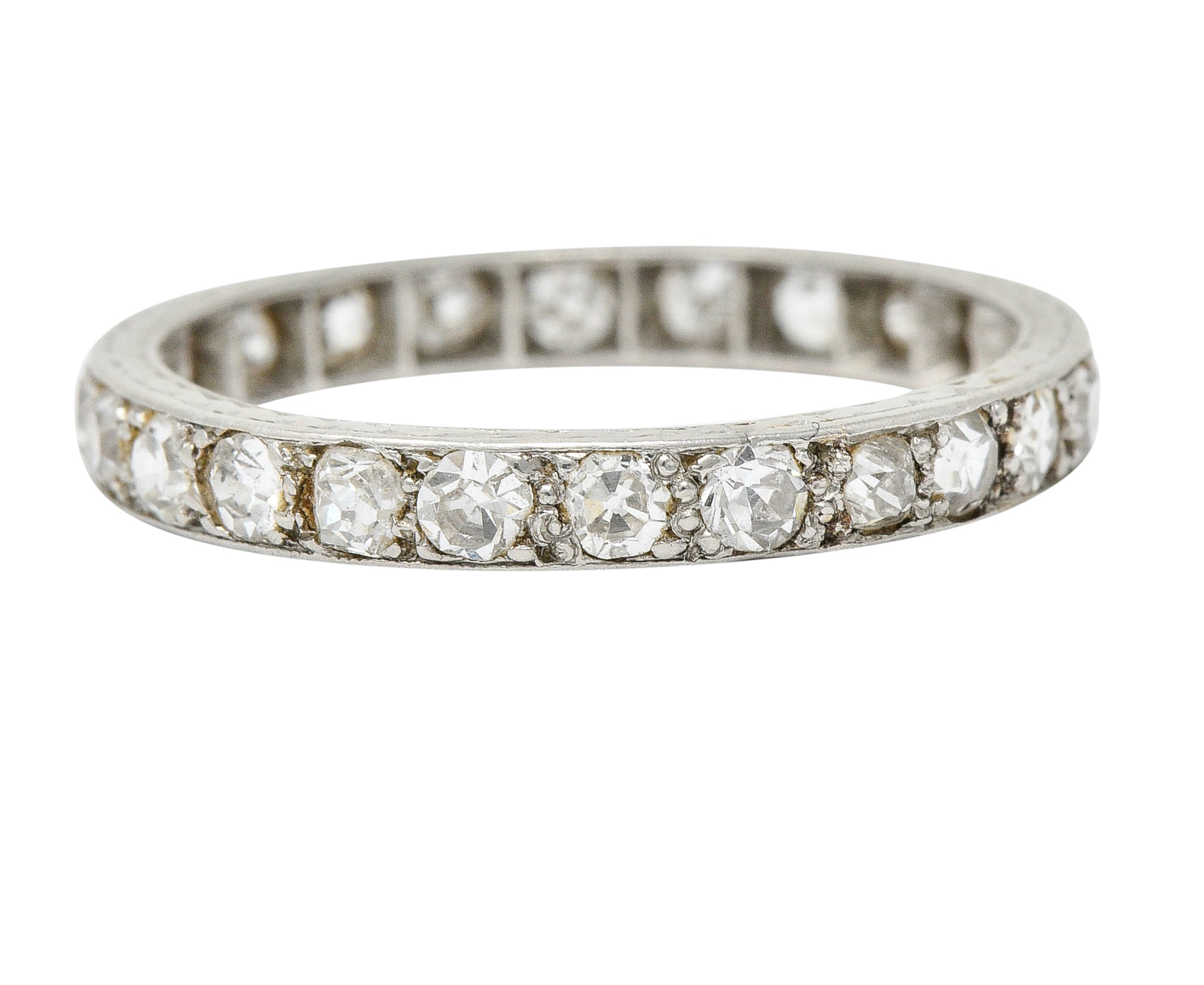 Art Deco 0.75 CTW Diamond Platinum Eternity Band RingRing - Wilson's Estate Jewelry