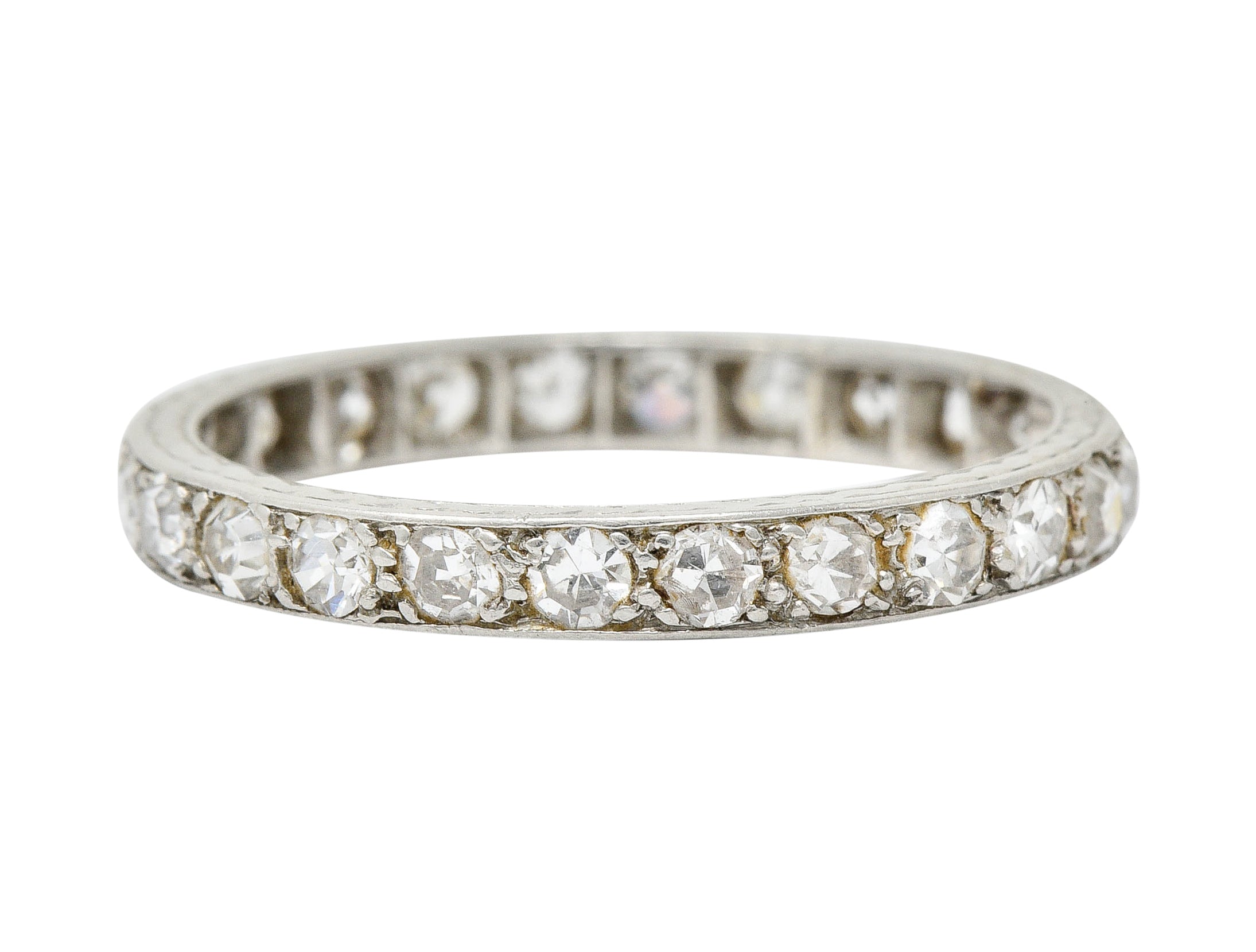 Art Deco 0.75 CTW Diamond Platinum Eternity Band RingRing - Wilson's Estate Jewelry