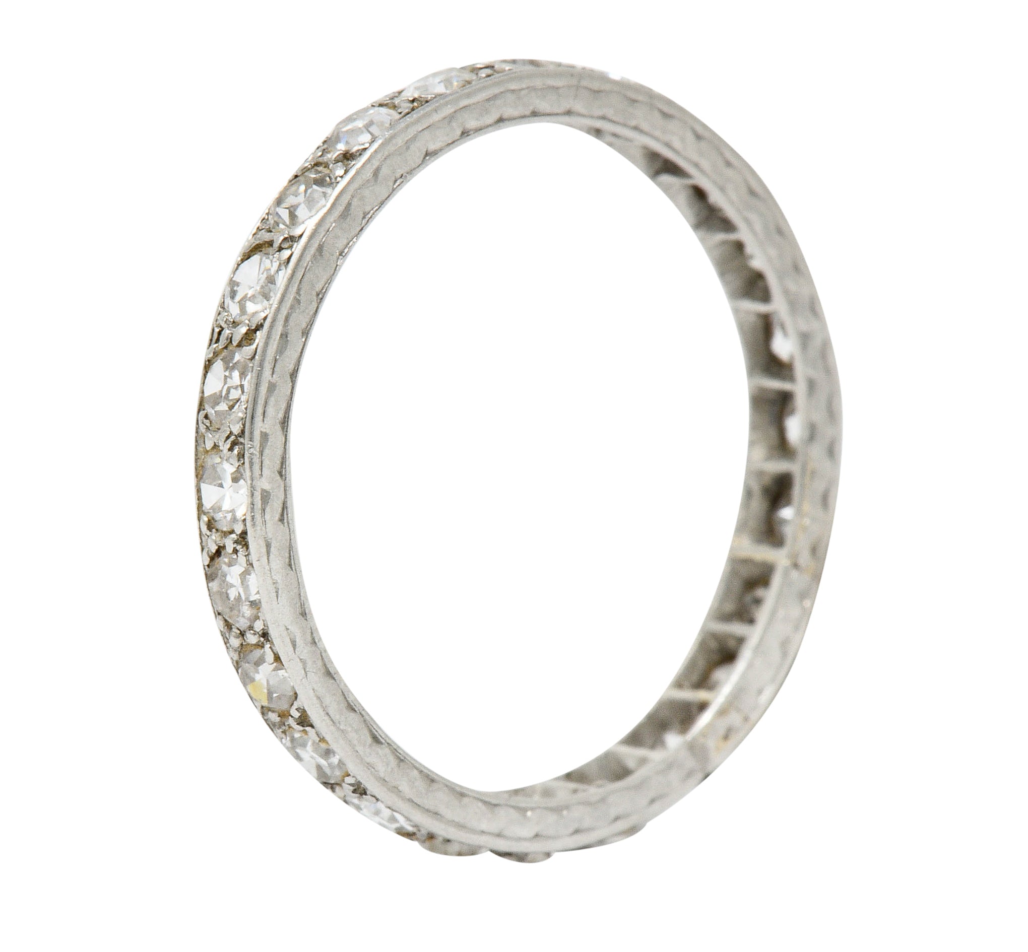 Art Deco 0.75 CTW Diamond Platinum Eternity Band RingRing - Wilson's Estate Jewelry