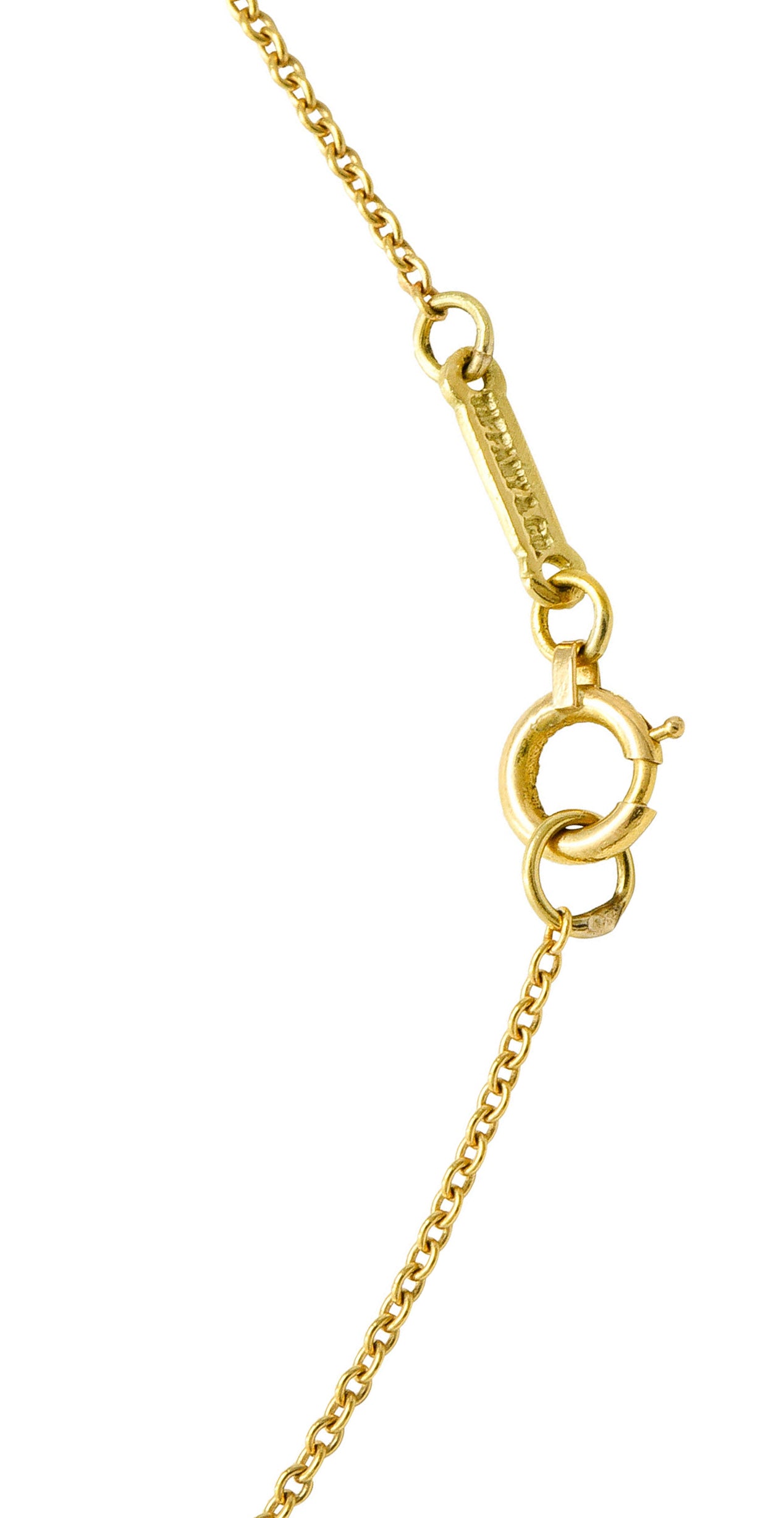 Elsa Peretti Tiffany & Co. 18 Karat Gold 22MM Open Heart Pendant NecklaceNecklace - Wilson's Estate Jewelry