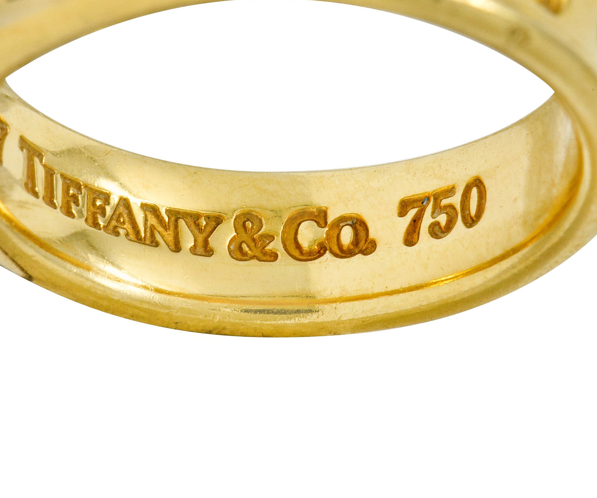 Tiffany & Co. Vintage 18 Karat Gold Unisex 1837 Band Ring - Wilson's Estate Jewelry