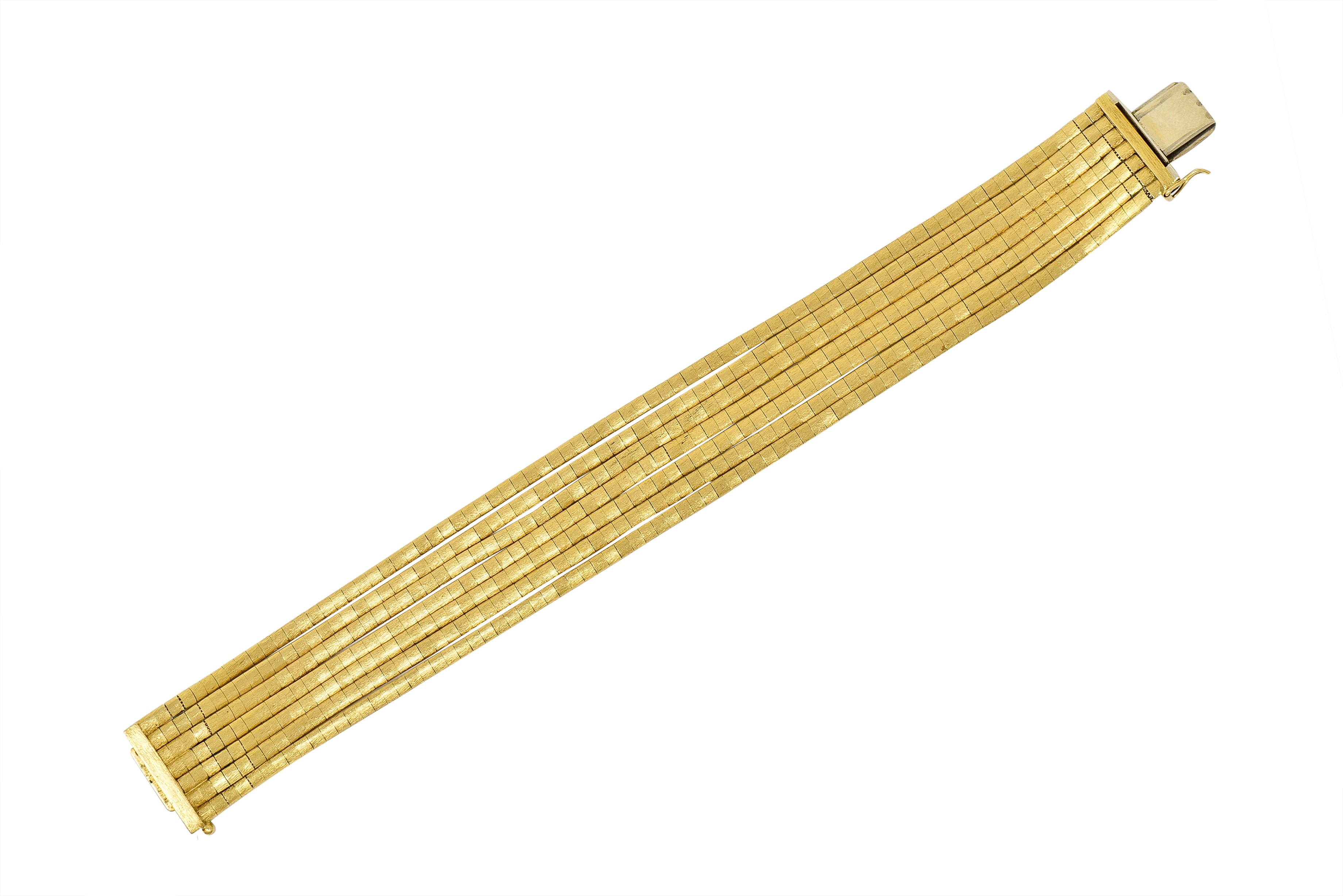 Cartier 1970's Vintage 18 Karat Gold Multi-Strand Braceletbracelet - Wilson's Estate Jewelry