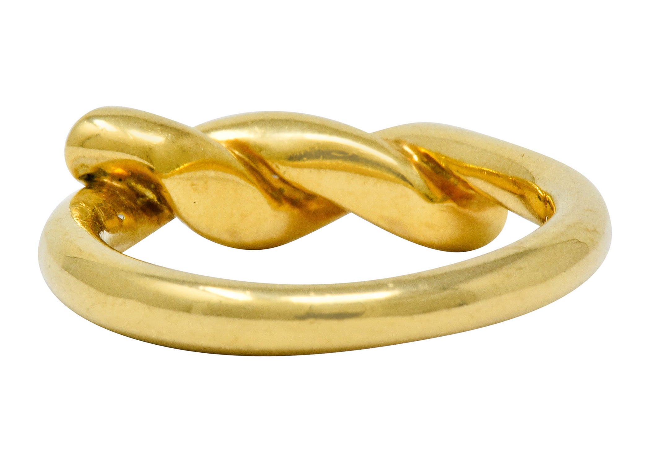 Tiffany & Co. 1980's Vintage 18 Karat Gold Twisted Knot Band Ring - Wilson's Estate Jewelry